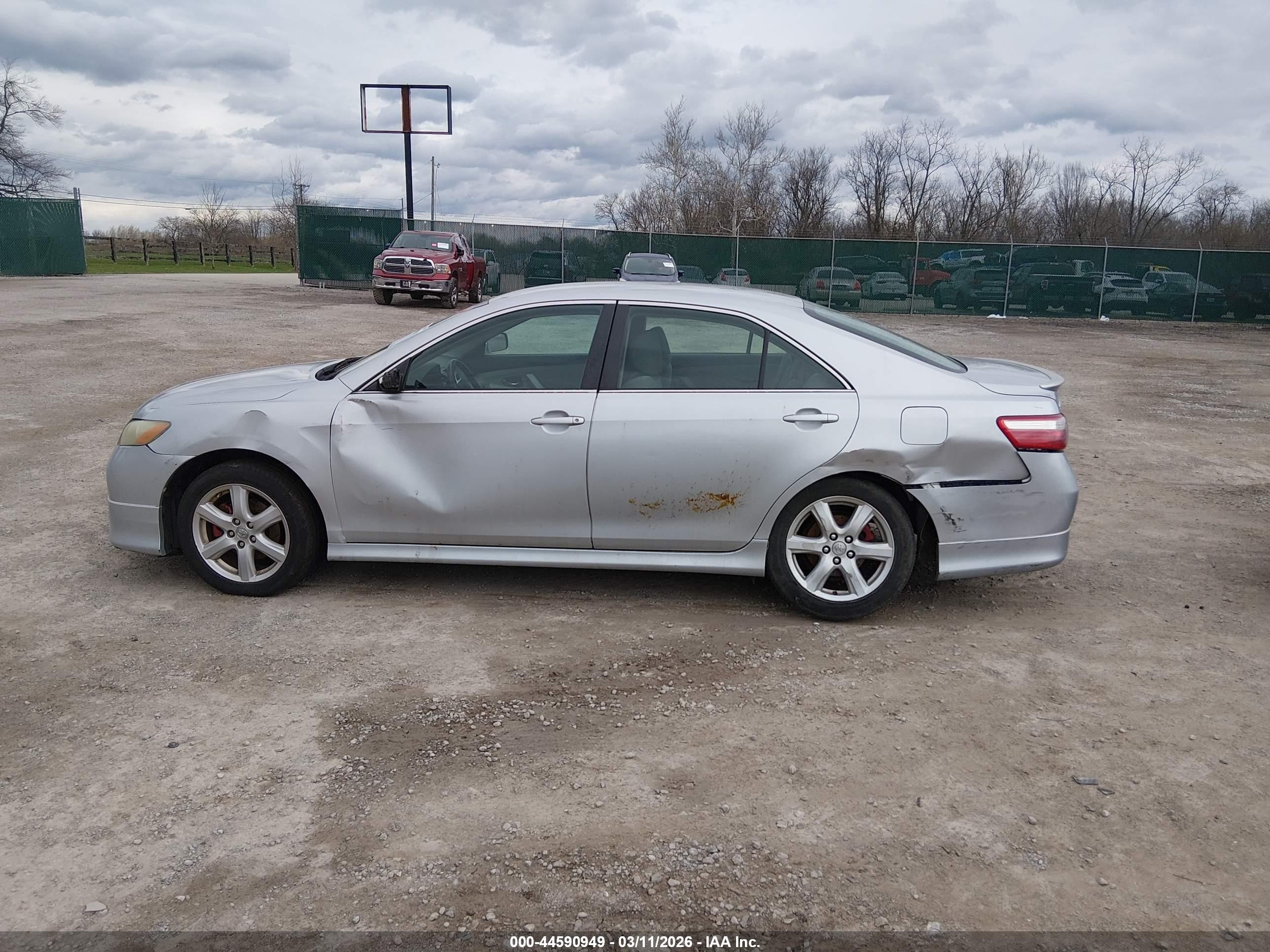 2007 Toyota Camry Se Silver vin: 4T1BE46K97U046399