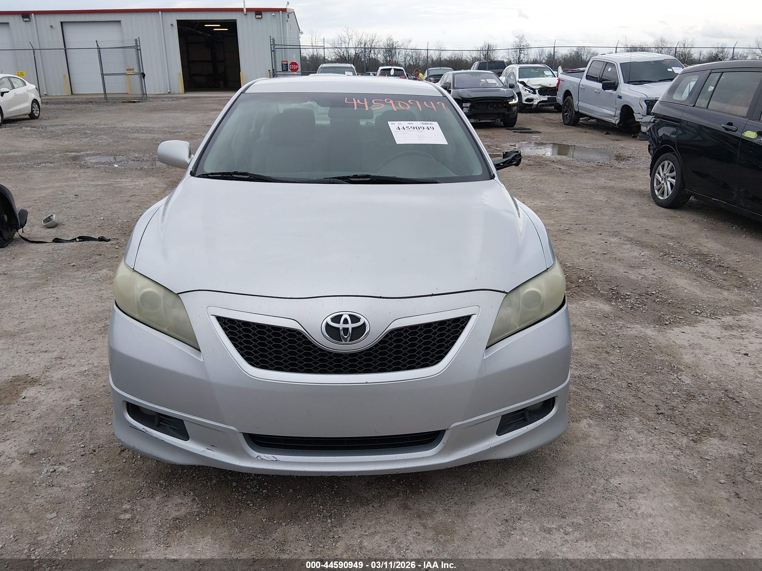 2007 Toyota Camry Se Silver vin: 4T1BE46K97U046399