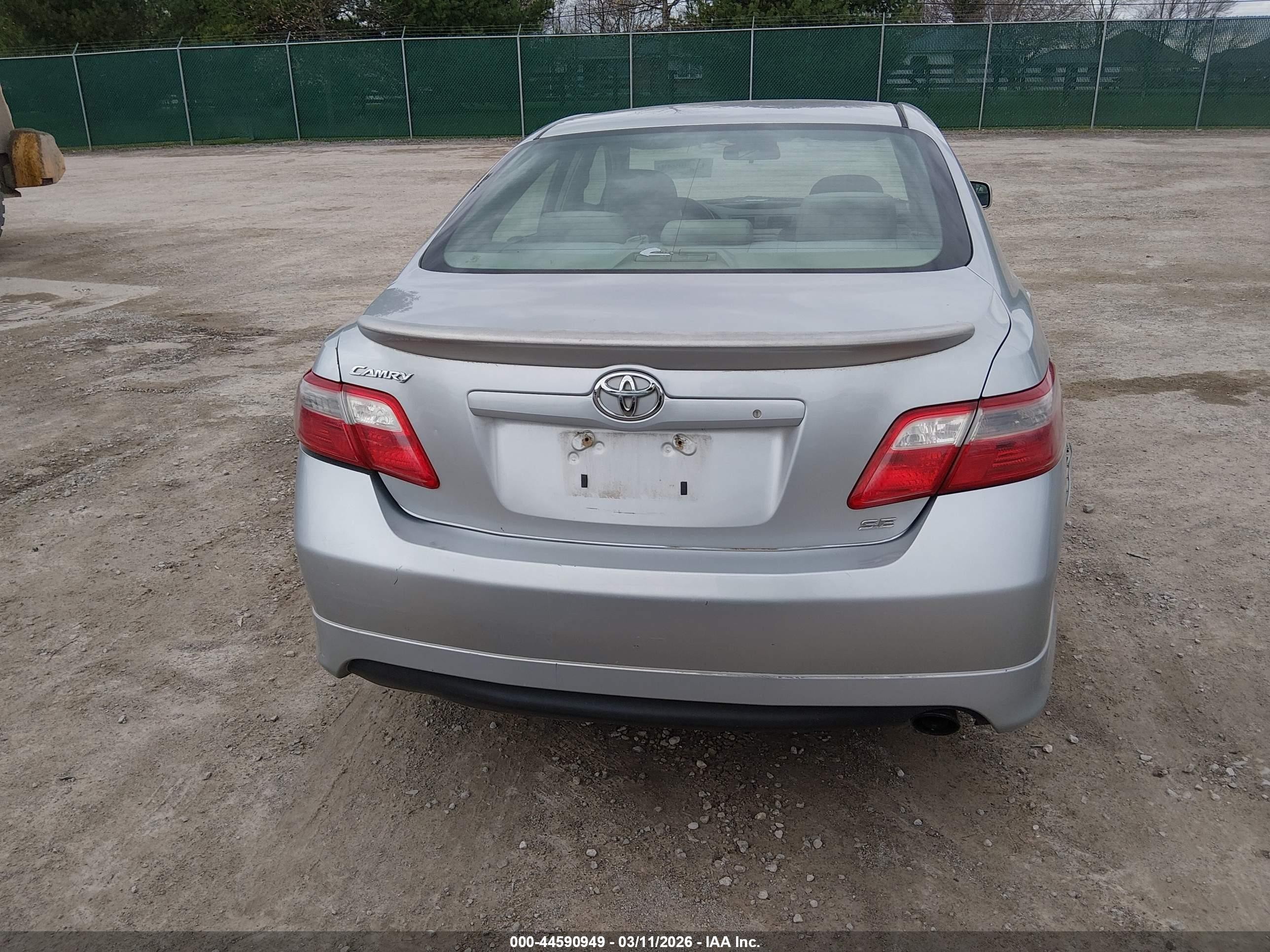 2007 Toyota Camry Se Silver vin: 4T1BE46K97U046399
