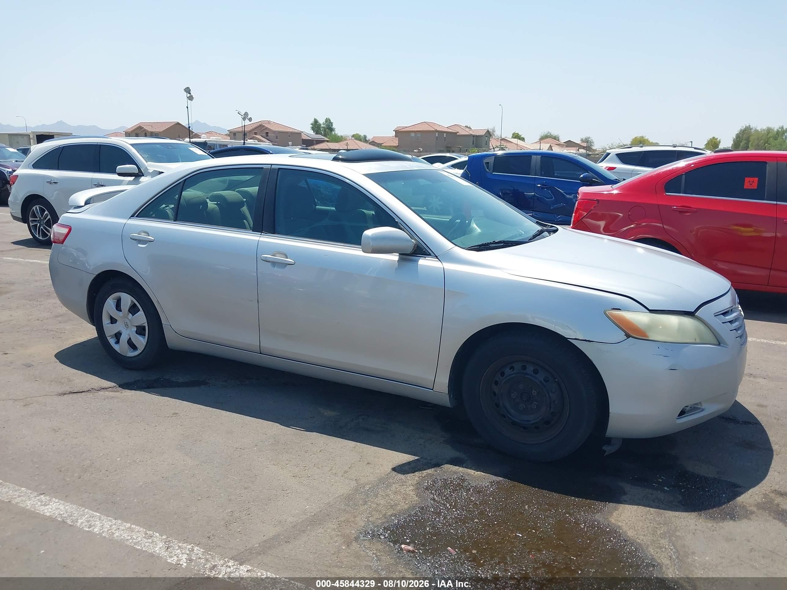 2007 Toyota Camry Le Silver vin: 4T1BE46K97U051912