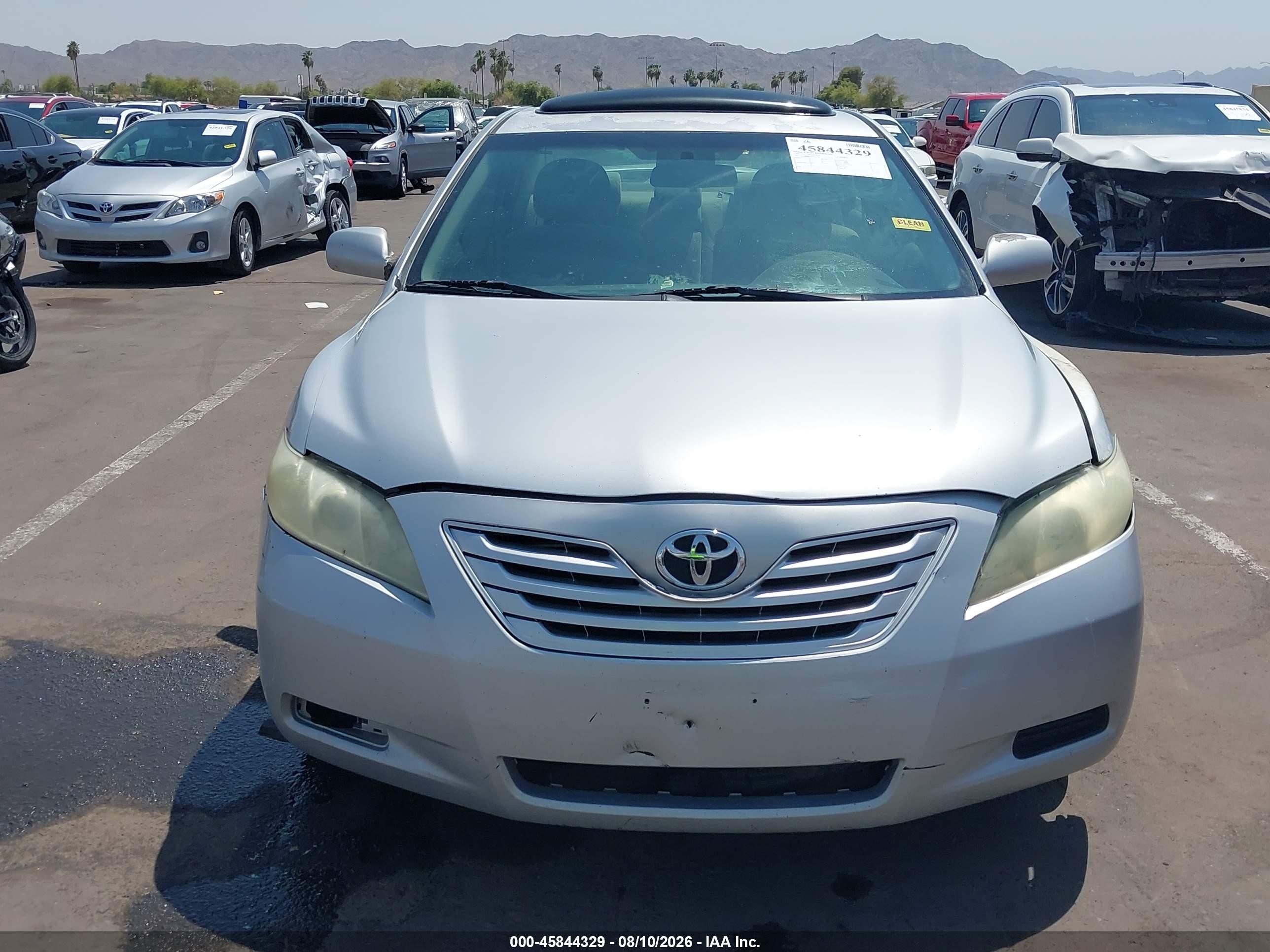2007 Toyota Camry Le Silver vin: 4T1BE46K97U051912