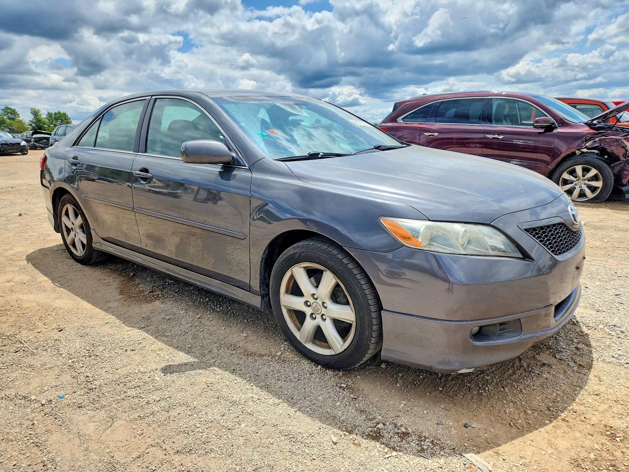 2007 Toyota Camry Se Gray vin: 4T1BE46K97U059007