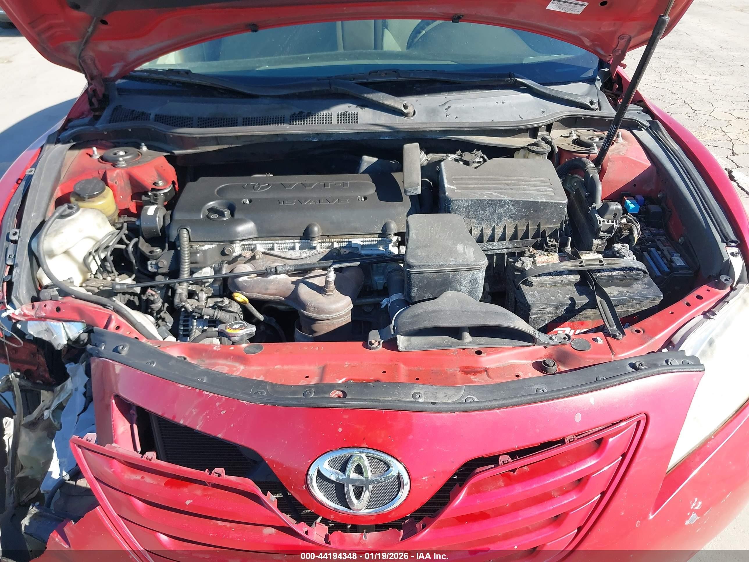 2007 Toyota Camry Le Red vin: 4T1BE46K97U062828