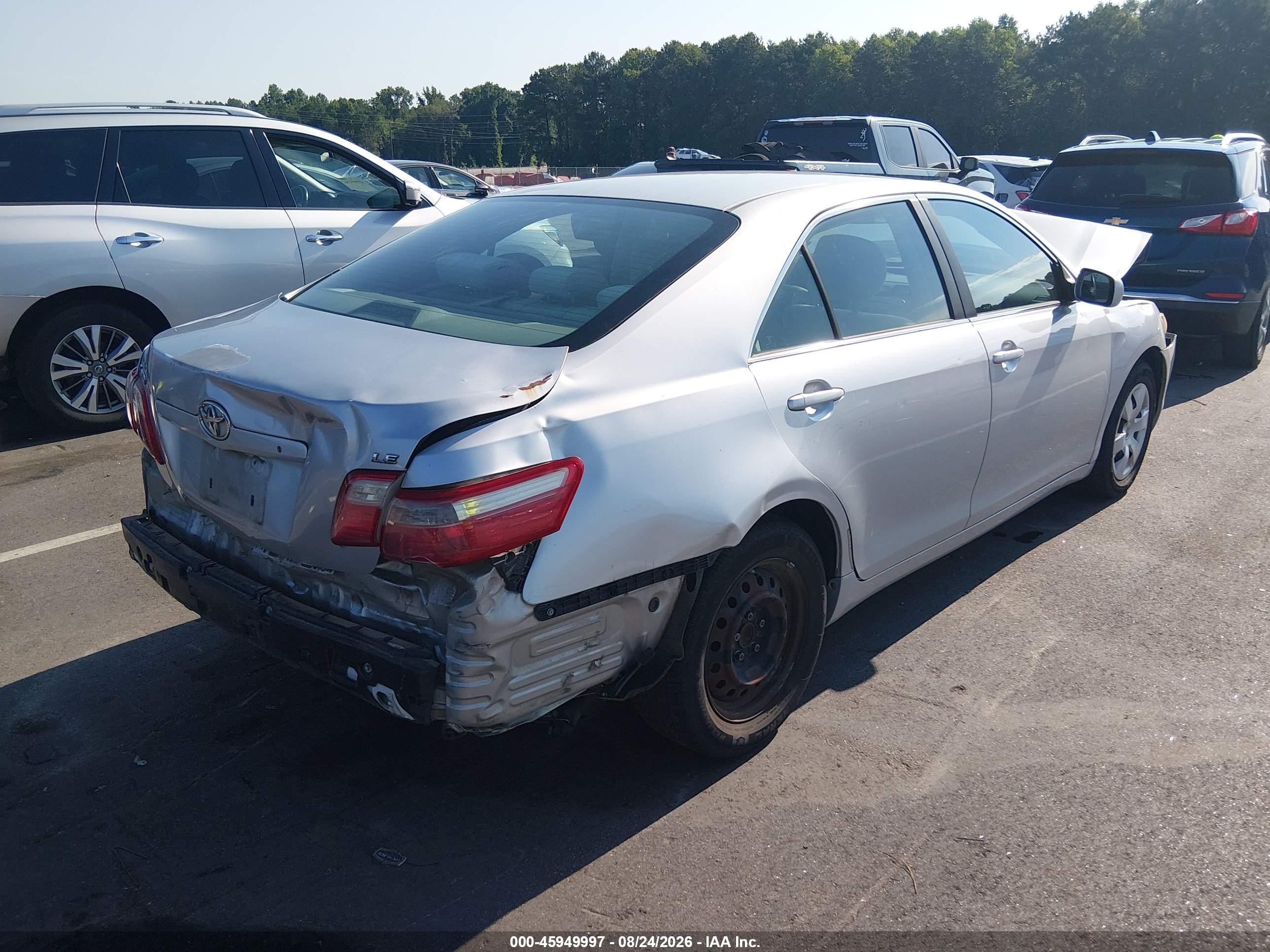 2007 Toyota Camry Le Серебряный vin: 4T1BE46K97U069682