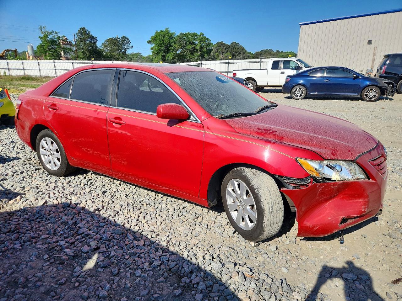 2007 Toyota Camry Xle Red vin: 4T1BE46K97U087986
