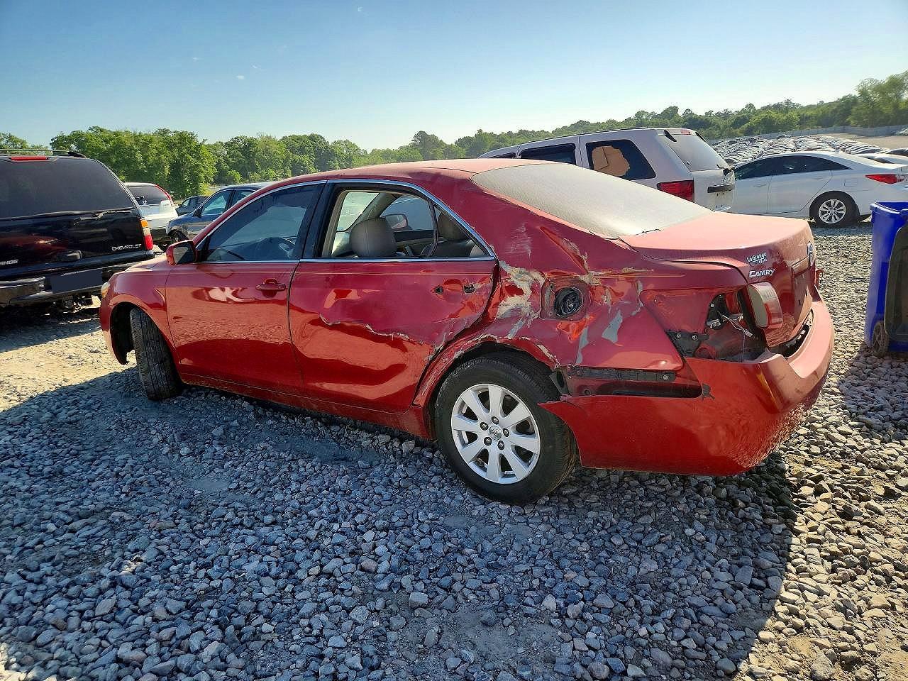2007 Toyota Camry Xle Red vin: 4T1BE46K97U087986
