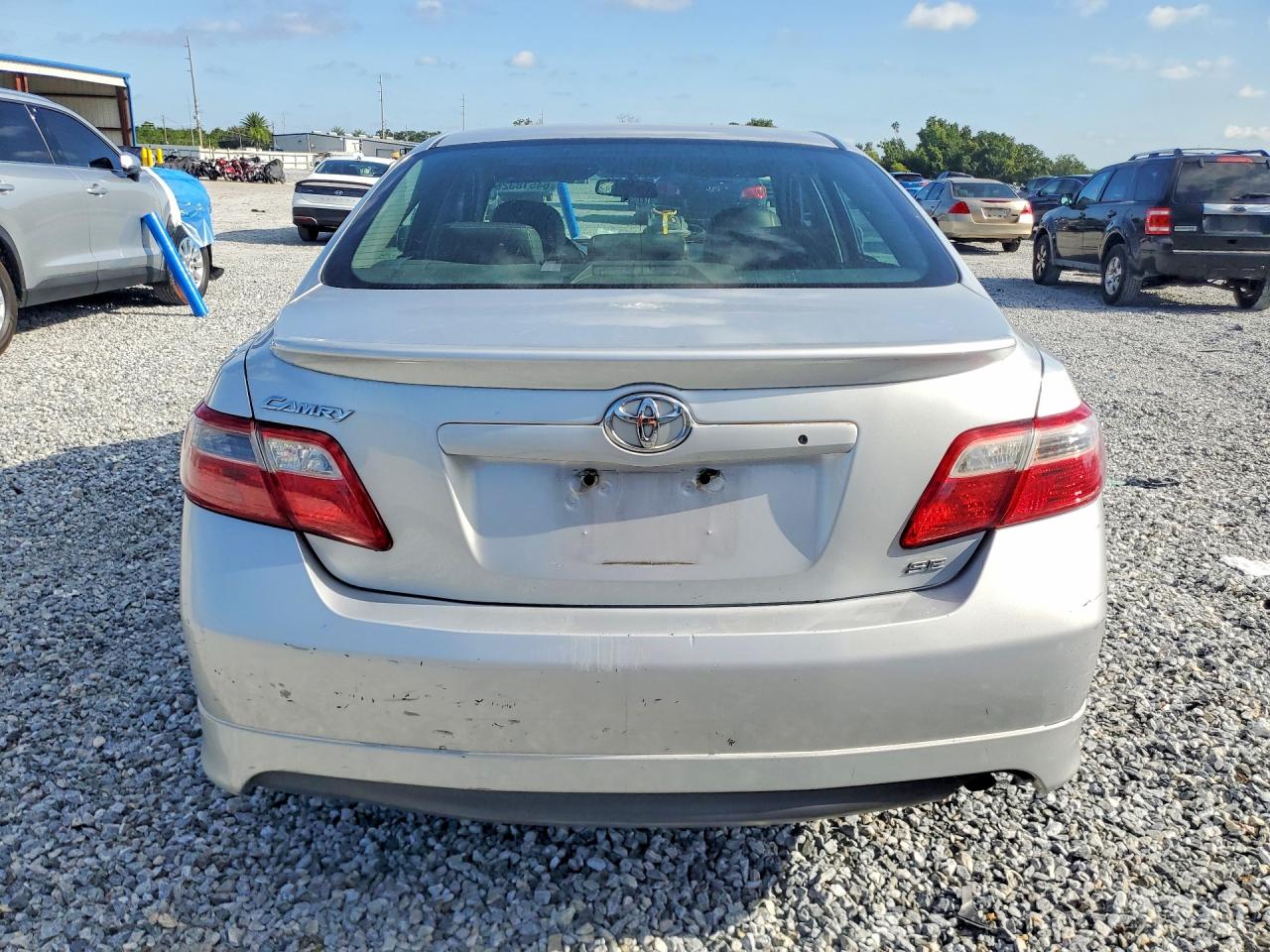 2007 Toyota Camry Se Silver vin: 4T1BE46K97U092315