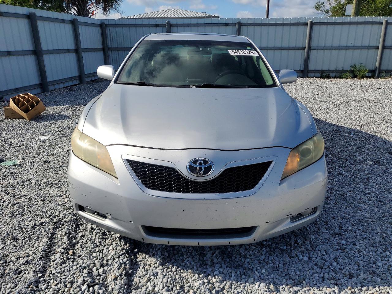 2007 Toyota Camry Se Silver vin: 4T1BE46K97U092315