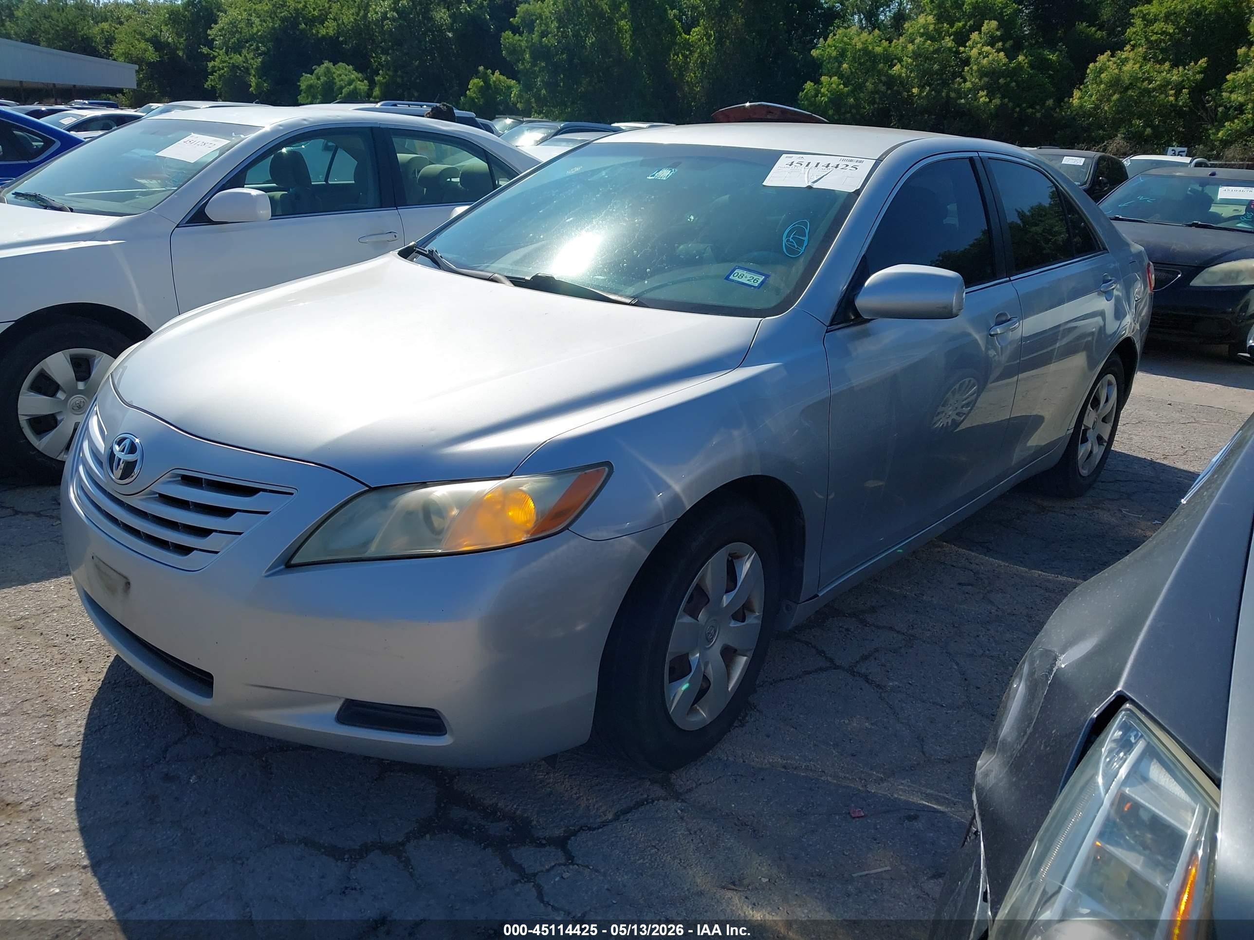 2007 Toyota Camry Le Silver vin: 4T1BE46K97U099992