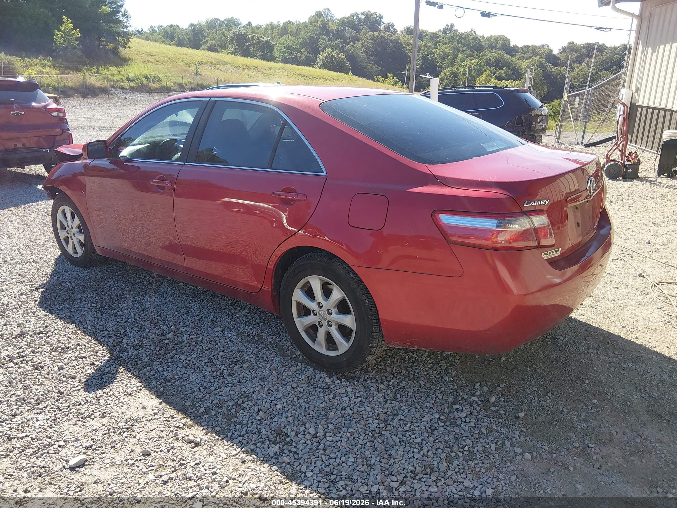 2007 Toyota Camry Le Красный vin: 4T1BE46K97U123272