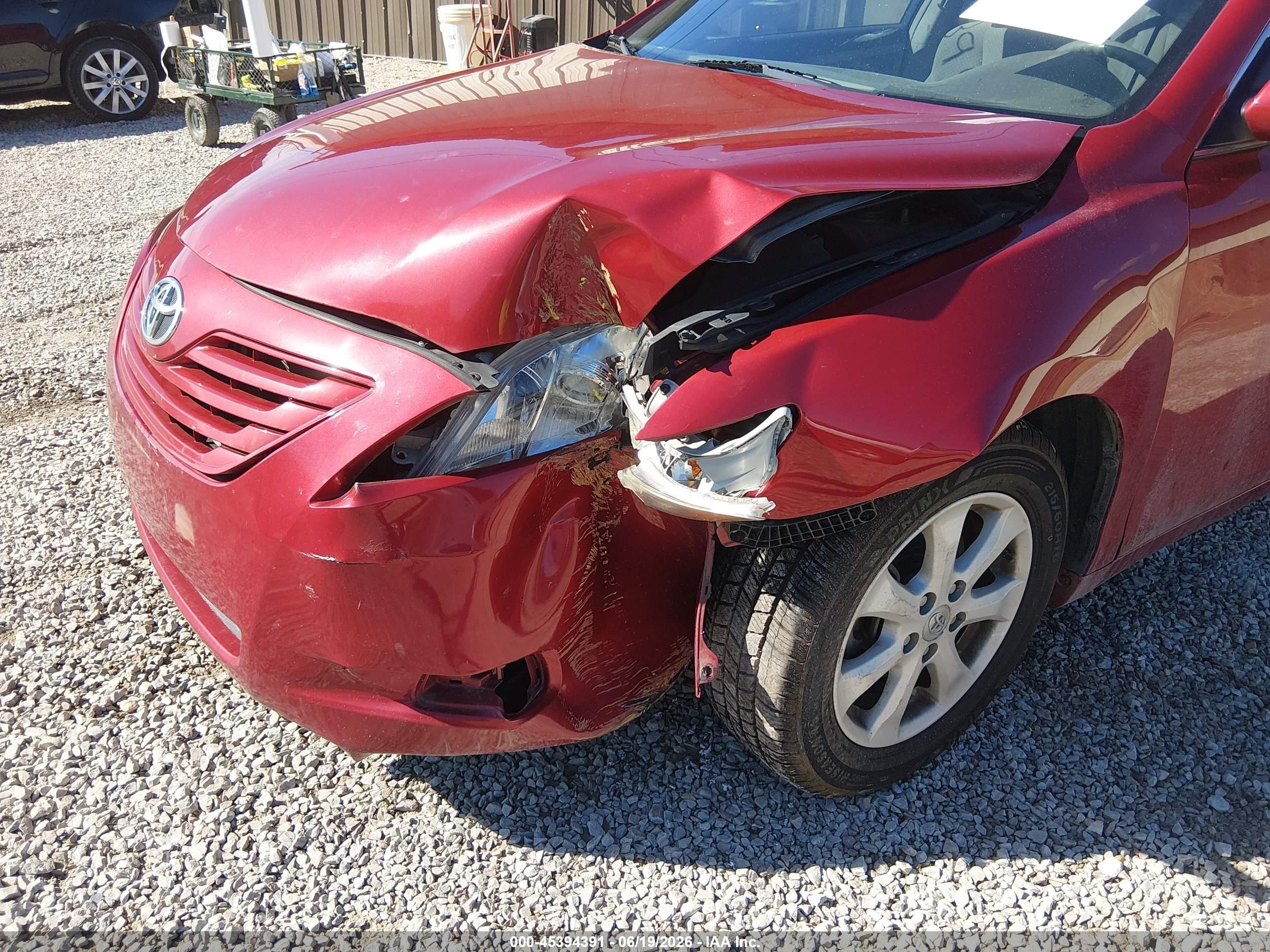 2007 Toyota Camry Le Красный vin: 4T1BE46K97U123272