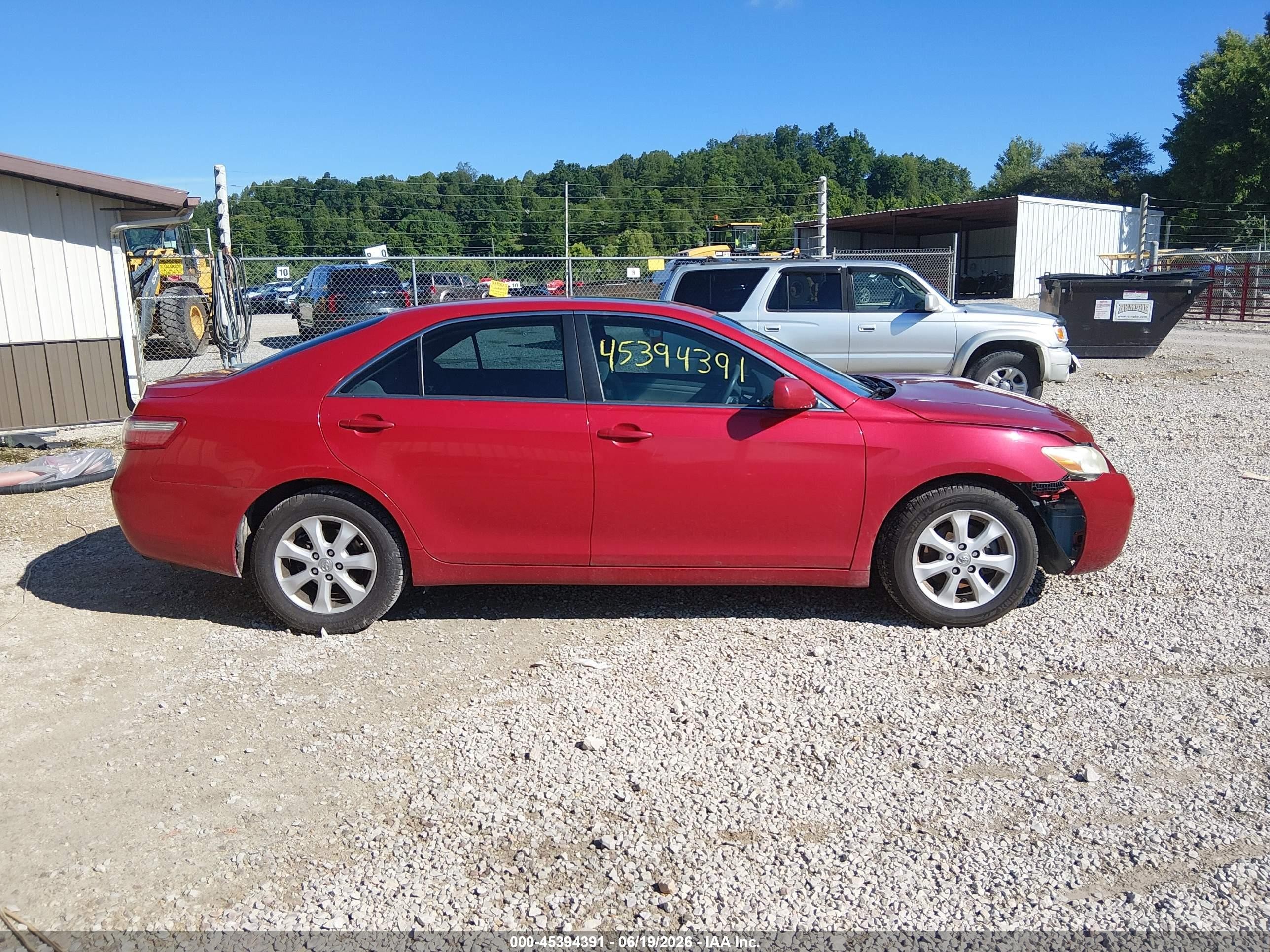 2007 Toyota Camry Le Красный vin: 4T1BE46K97U123272