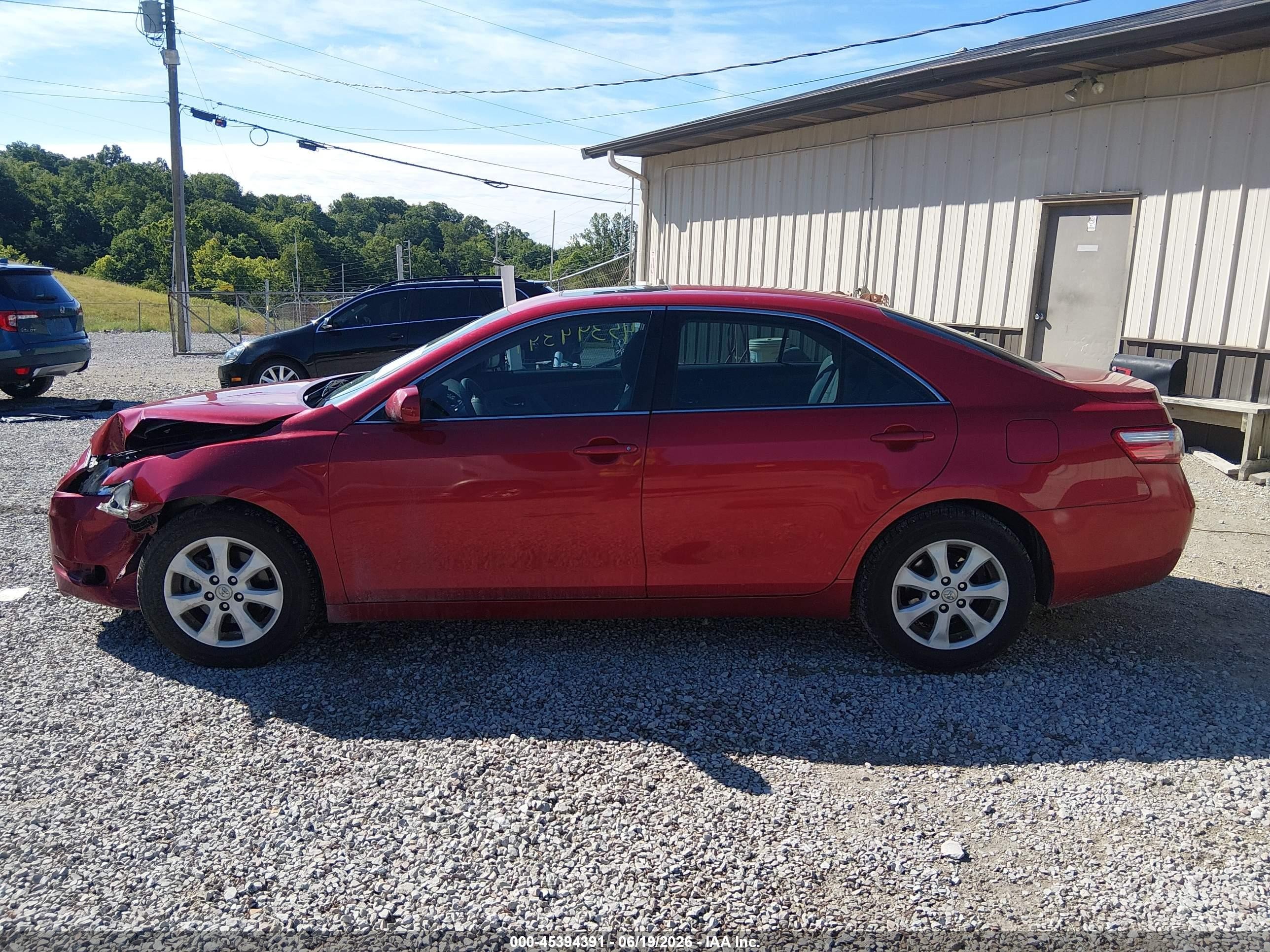 2007 Toyota Camry Le Красный vin: 4T1BE46K97U123272