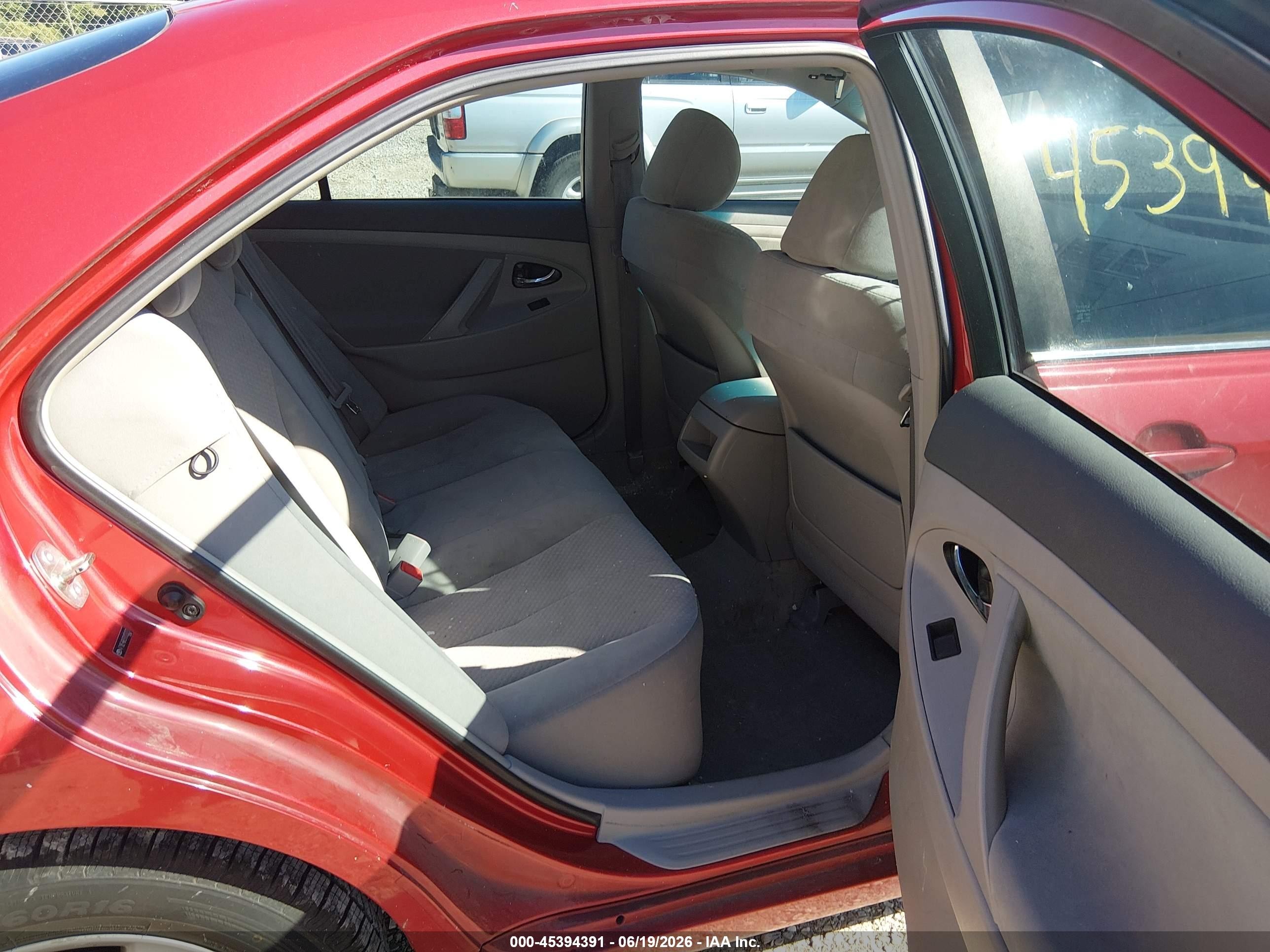2007 Toyota Camry Le Красный vin: 4T1BE46K97U123272