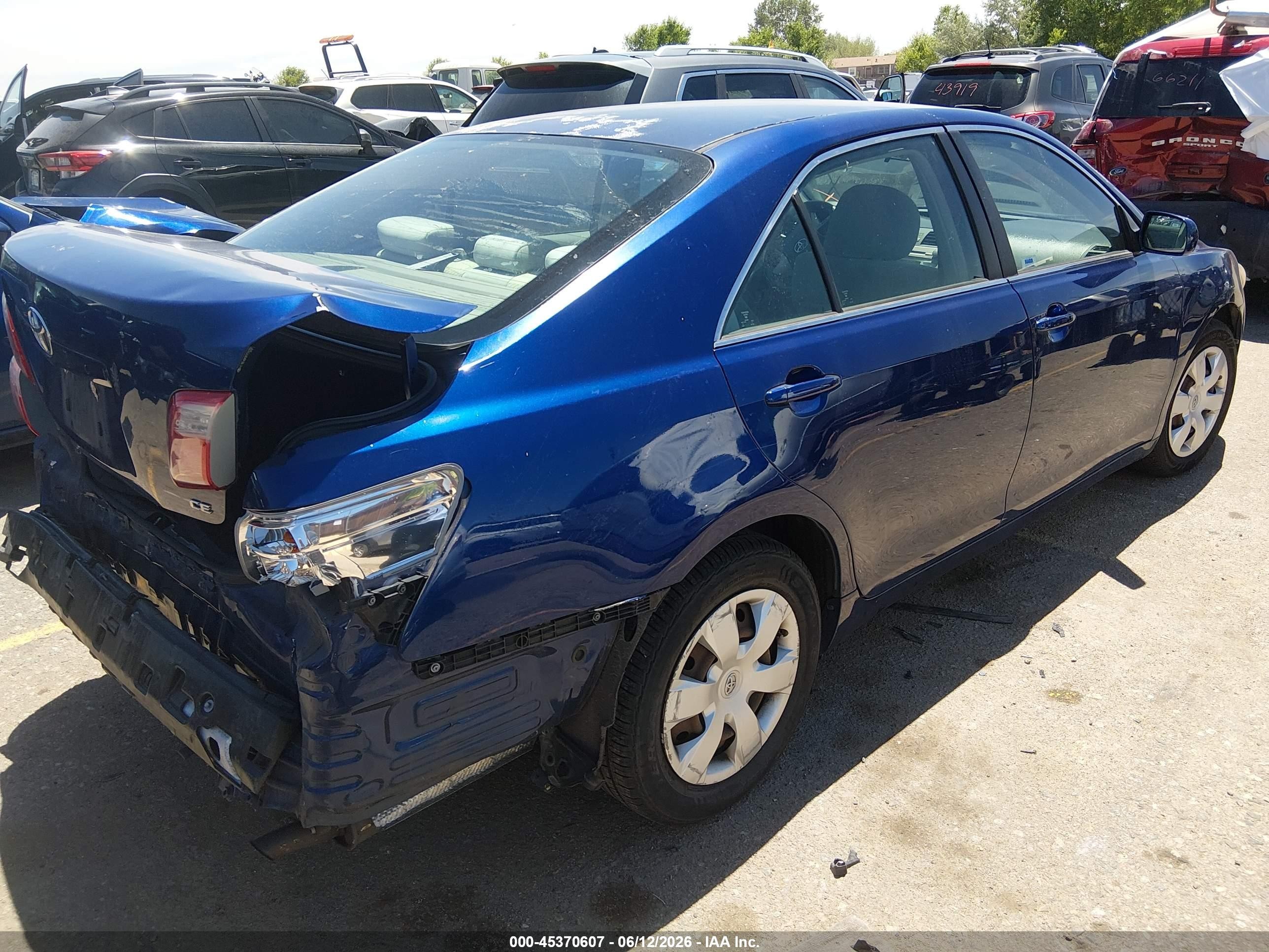 2007 Toyota Camry Ce Blue vin: 4T1BE46K97U124292