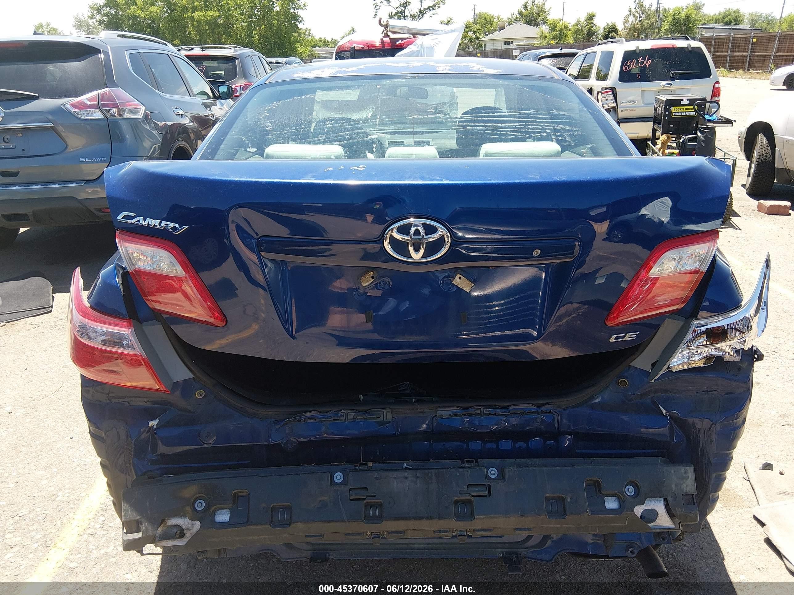 2007 Toyota Camry Ce Blue vin: 4T1BE46K97U124292