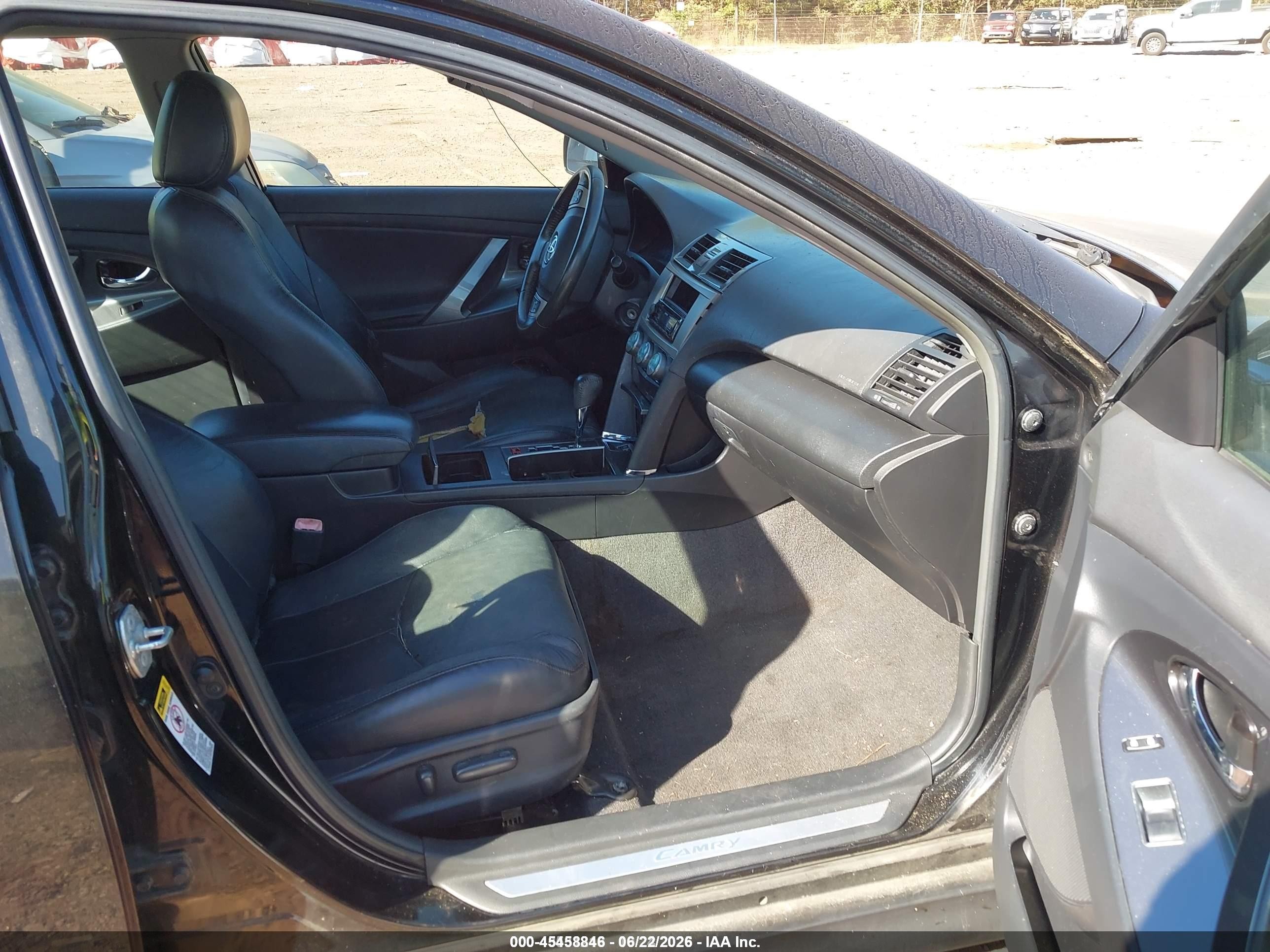 2007 Toyota Camry Se Black vin: 4T1BE46K97U159396
