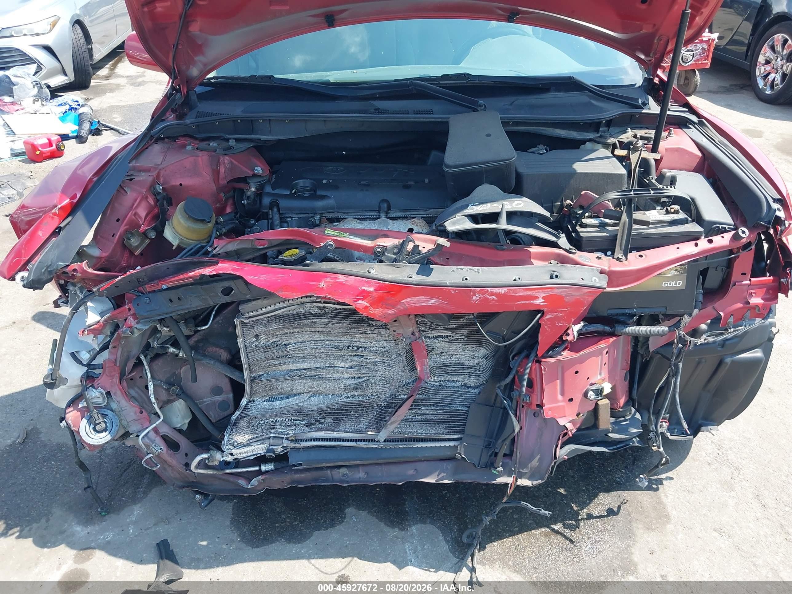 2007 Toyota Camry Le Red vin: 4T1BE46K97U174917