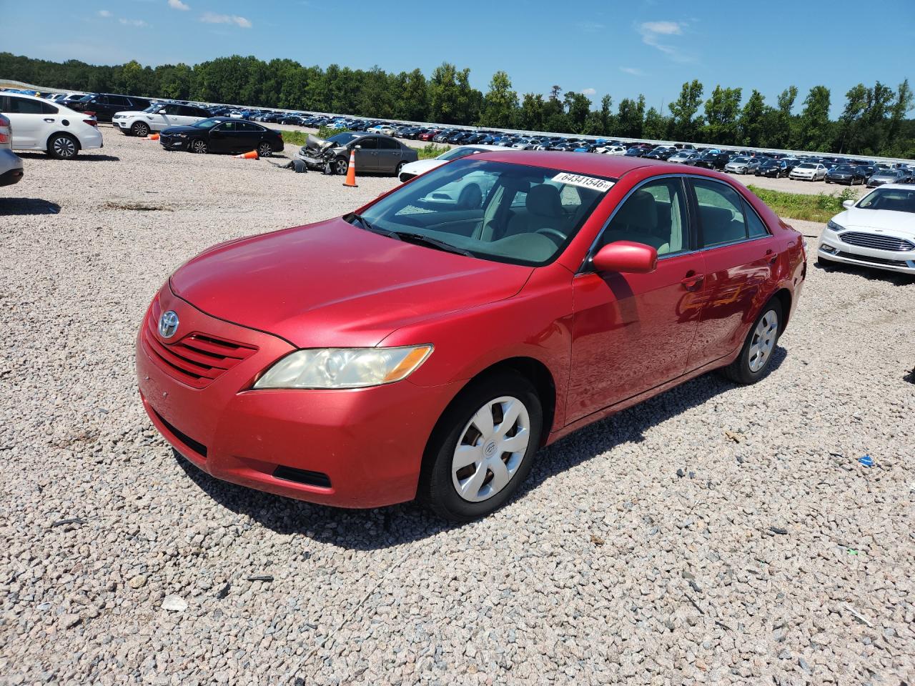 2007 Toyota Camry Le Red vin: 4T1BE46K97U181396