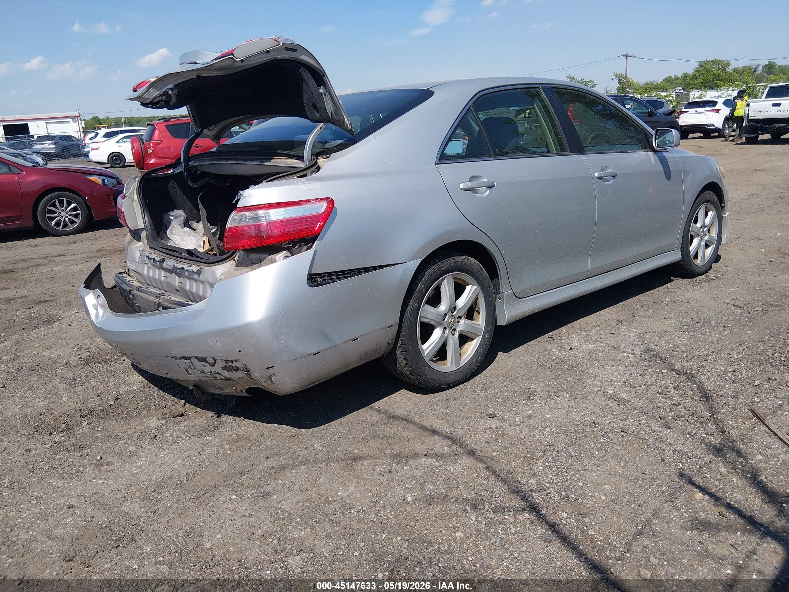 2007 Toyota Camry Se Silver vin: 4T1BE46K97U188512