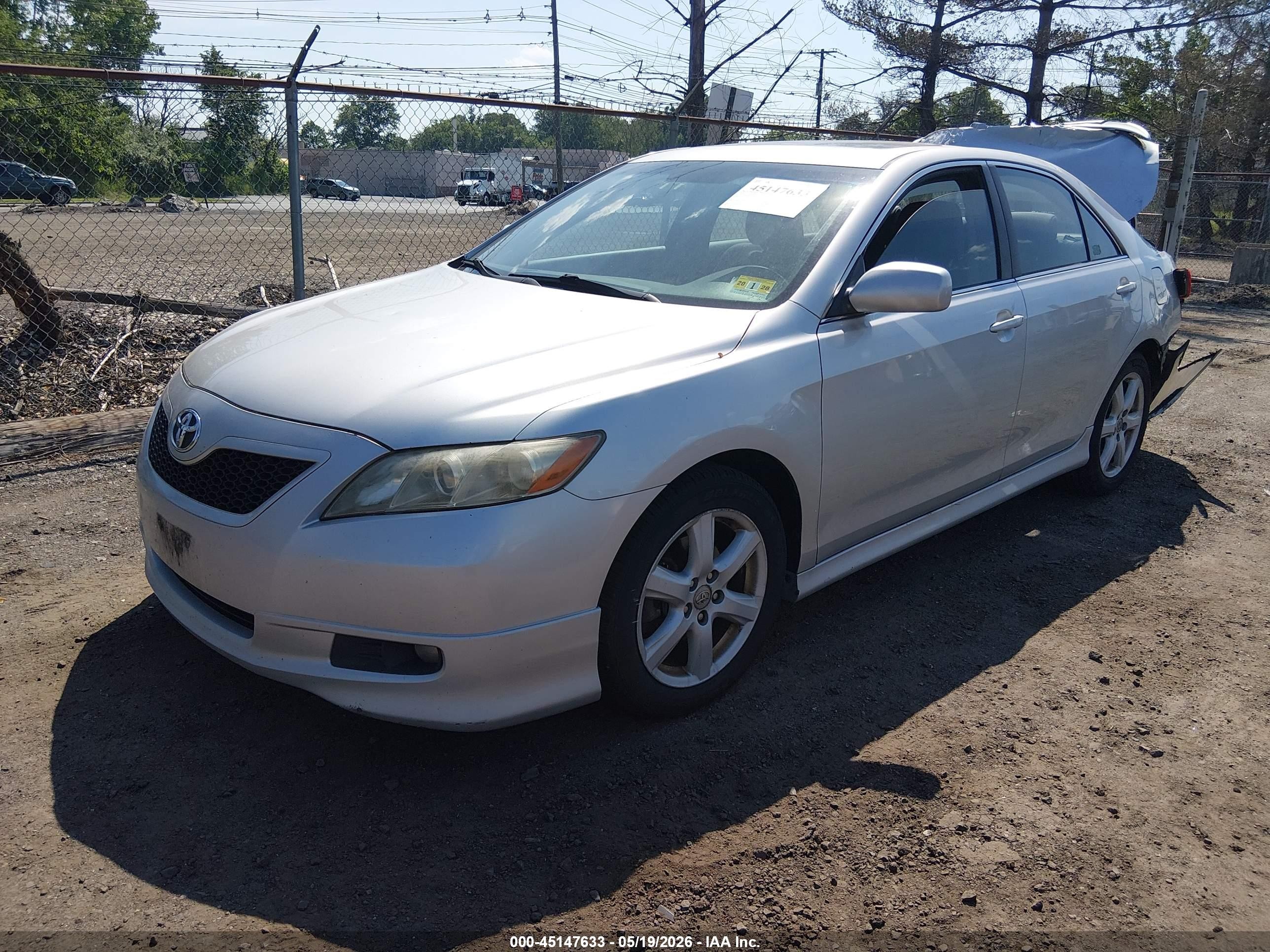 2007 Toyota Camry Se Silver vin: 4T1BE46K97U188512