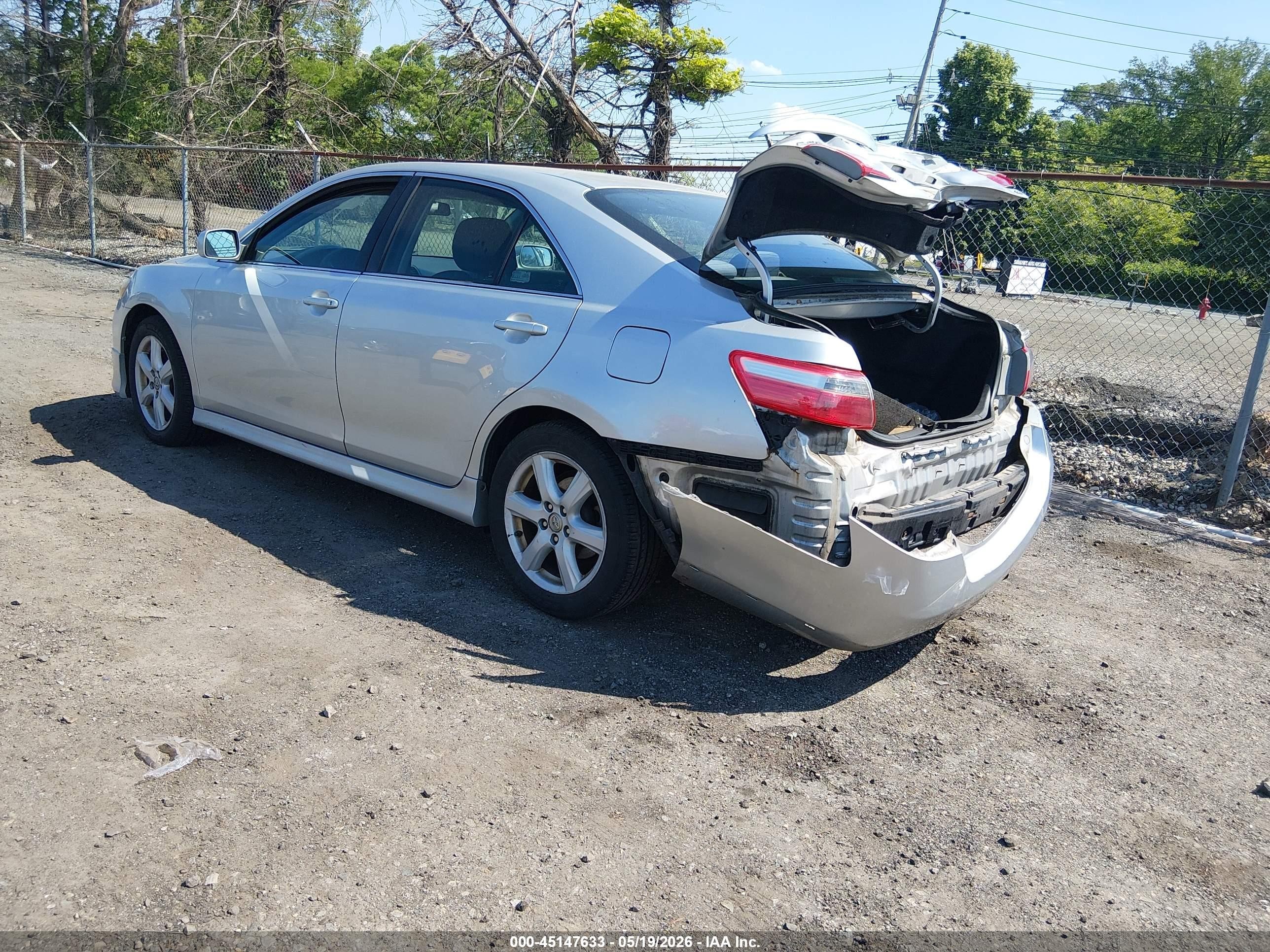 2007 Toyota Camry Se Silver vin: 4T1BE46K97U188512