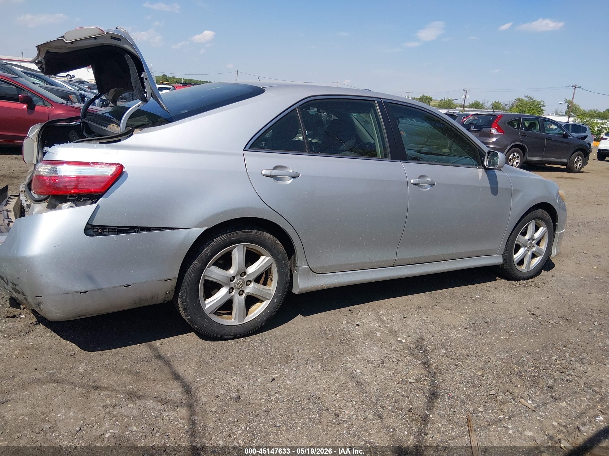 2007 Toyota Camry Se Silver vin: 4T1BE46K97U188512