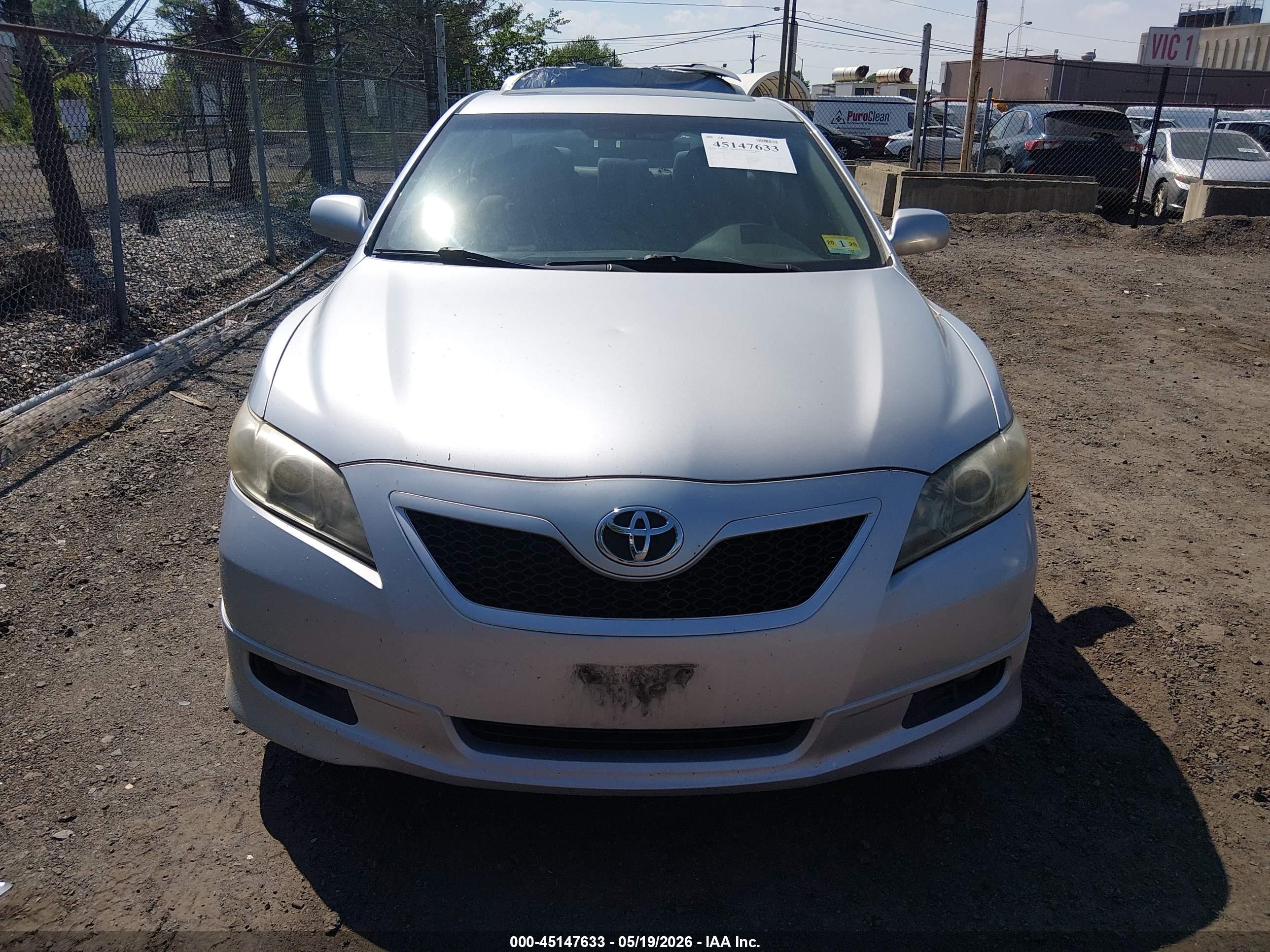 2007 Toyota Camry Se Silver vin: 4T1BE46K97U188512