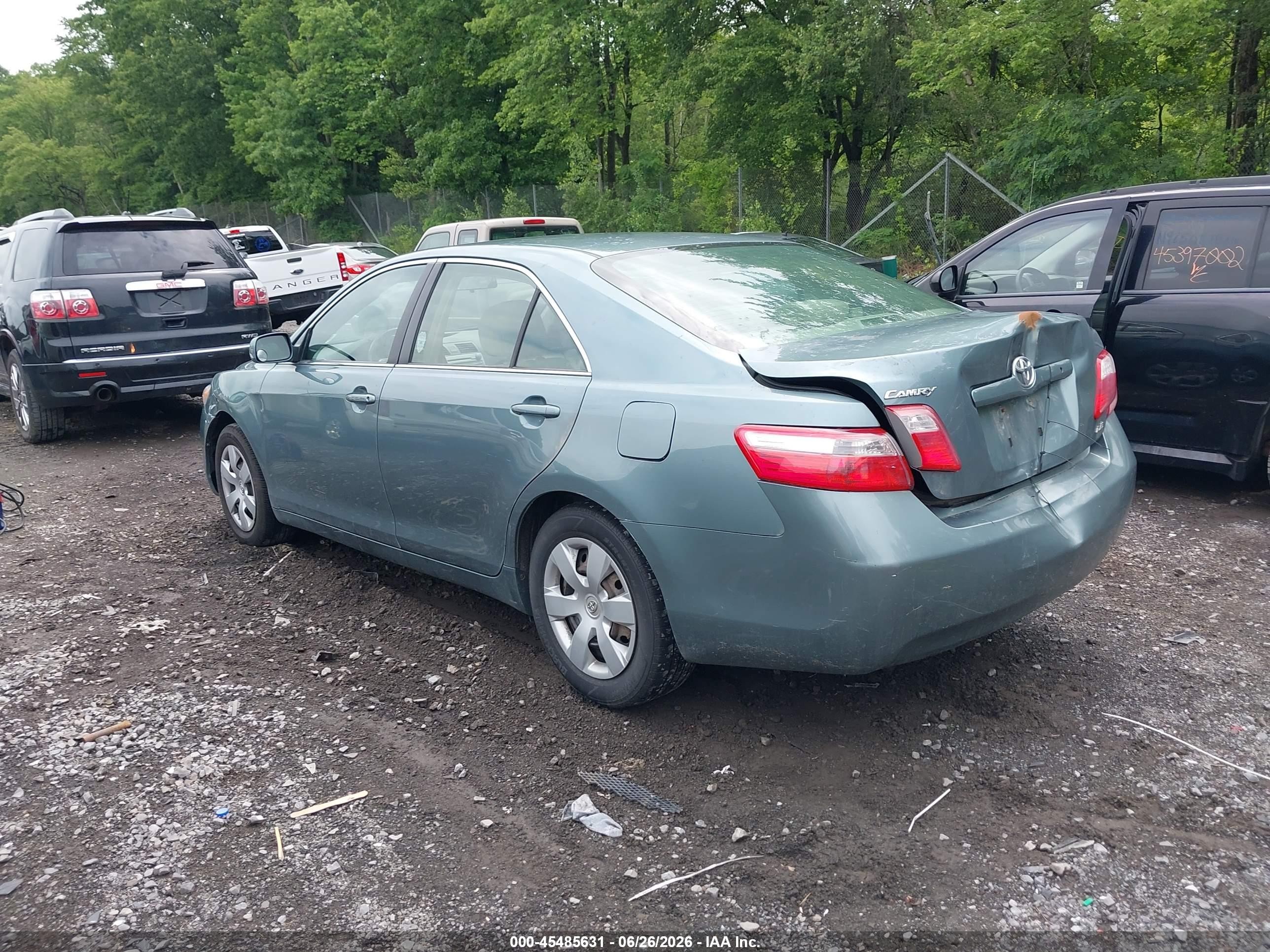 2007 Toyota Camry Le Green vin: 4T1BE46K97U526068