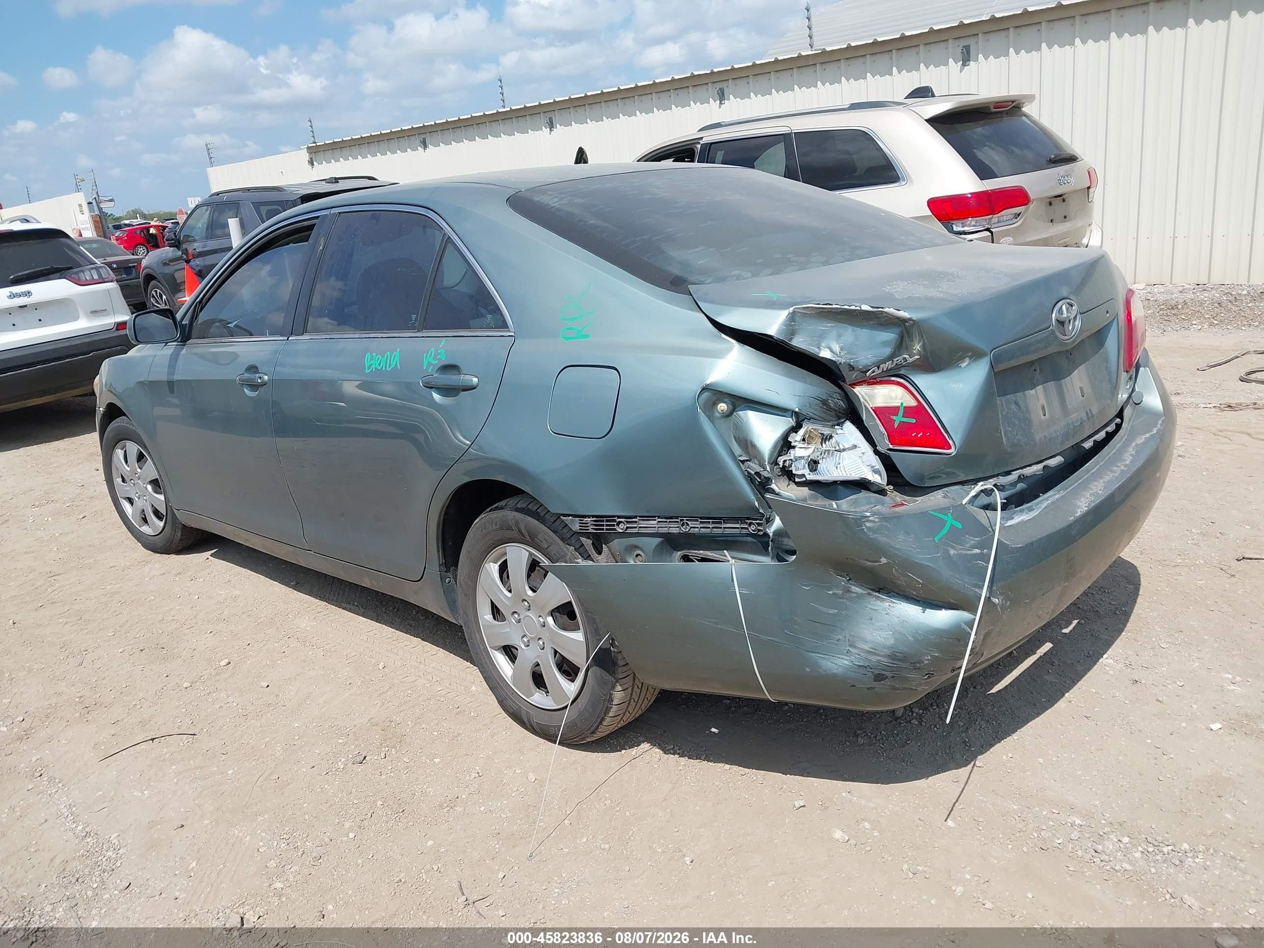 2007 Toyota Camry Le Бирюзовый vin: 4T1BE46K97U545574