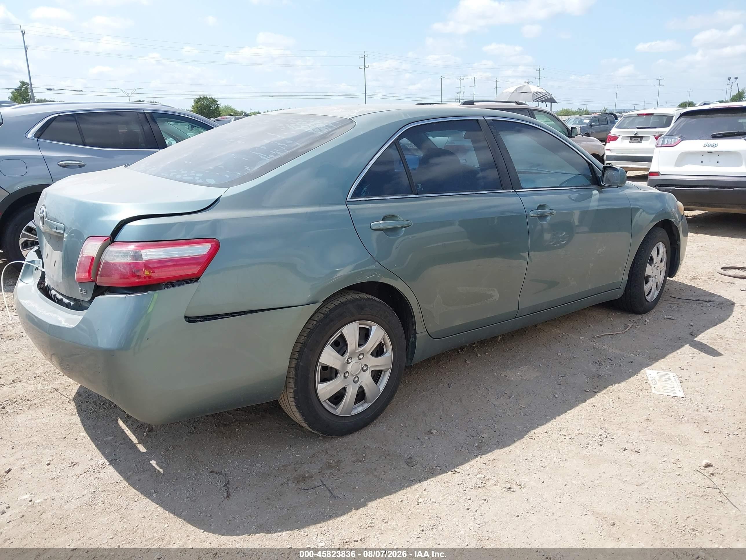 2007 Toyota Camry Le Бирюзовый vin: 4T1BE46K97U545574