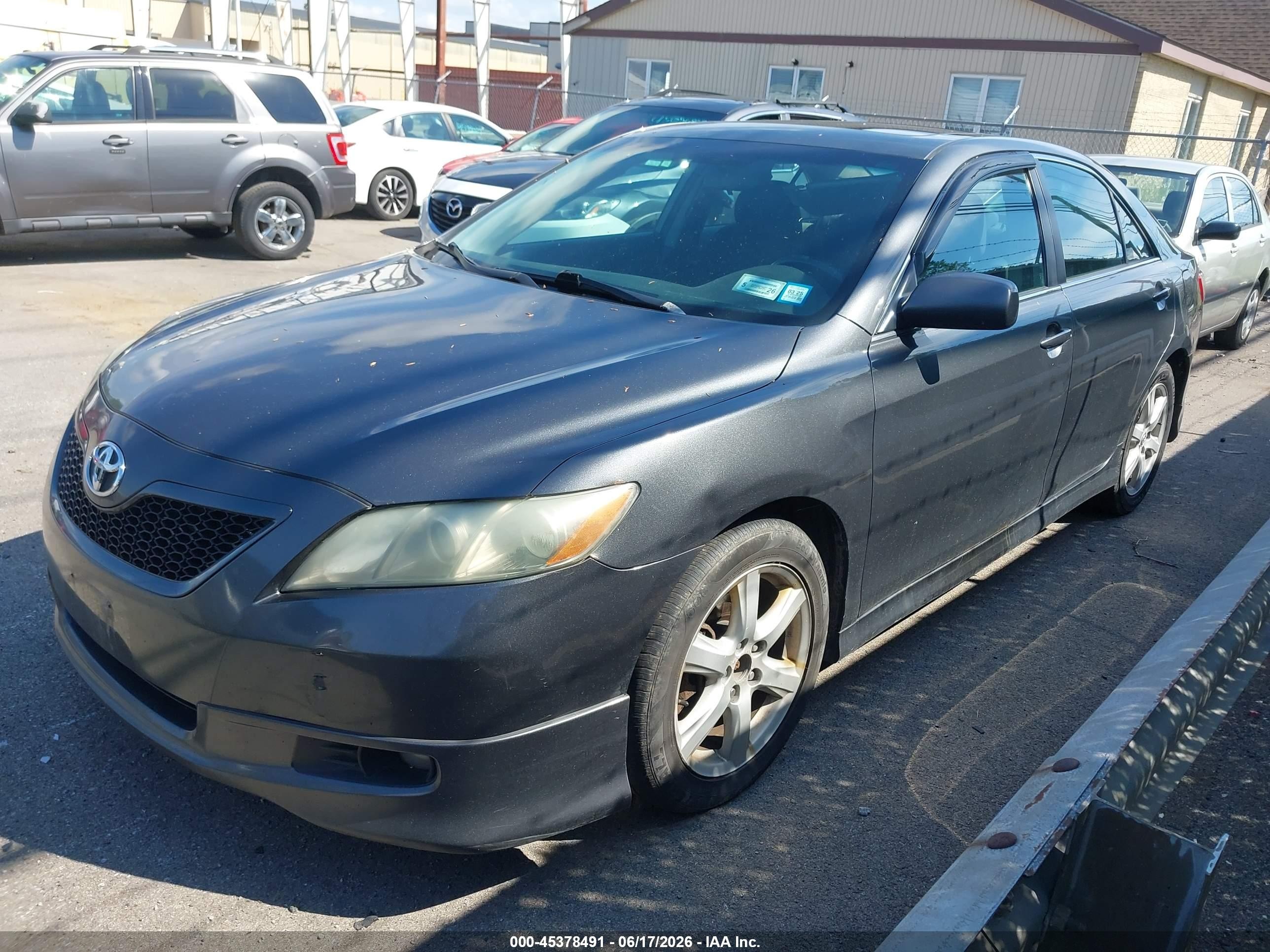 2007 Toyota Camry Se Gray vin: 4T1BE46K97U552587