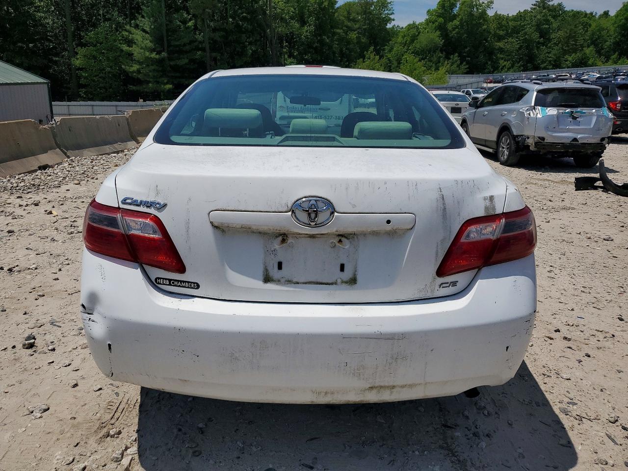 2007 Toyota Camry Ce White vin: 4T1BE46K97U557790
