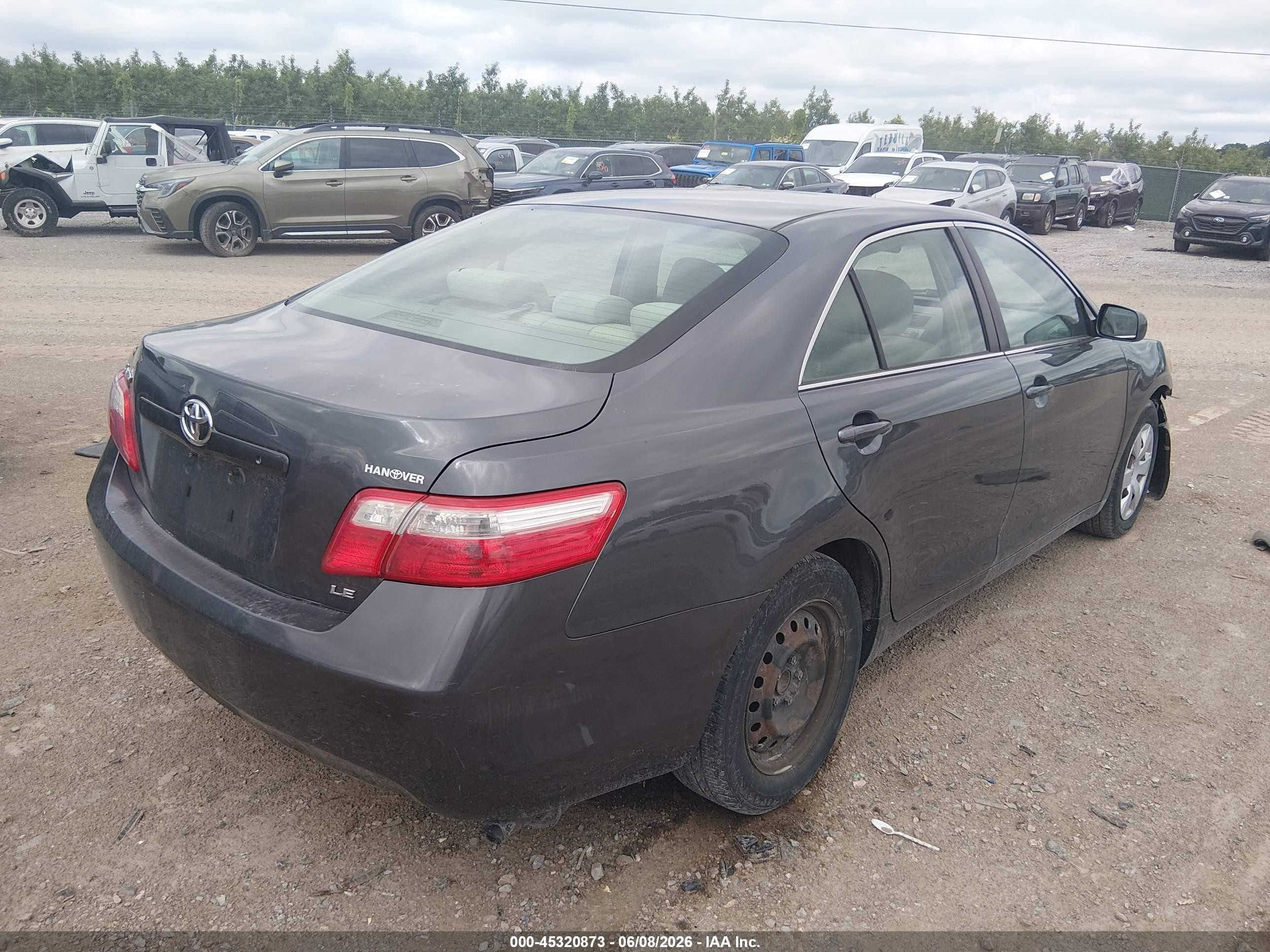 2007 Toyota Camry Le Gray vin: 4T1BE46K97U565047