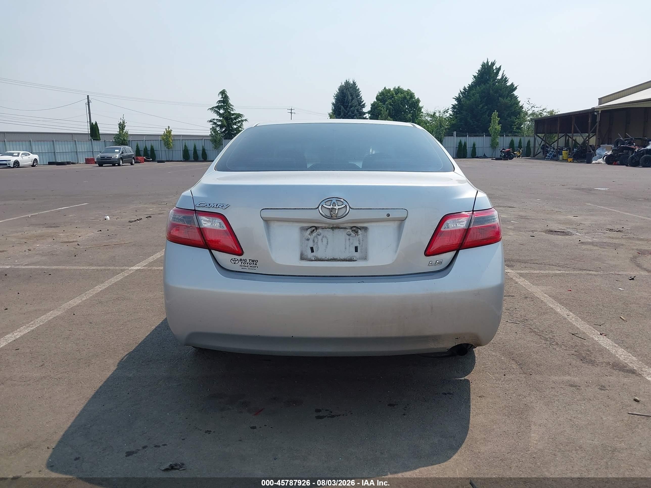 2007 Toyota Camry Le Silver vin: 4T1BE46K97U573164