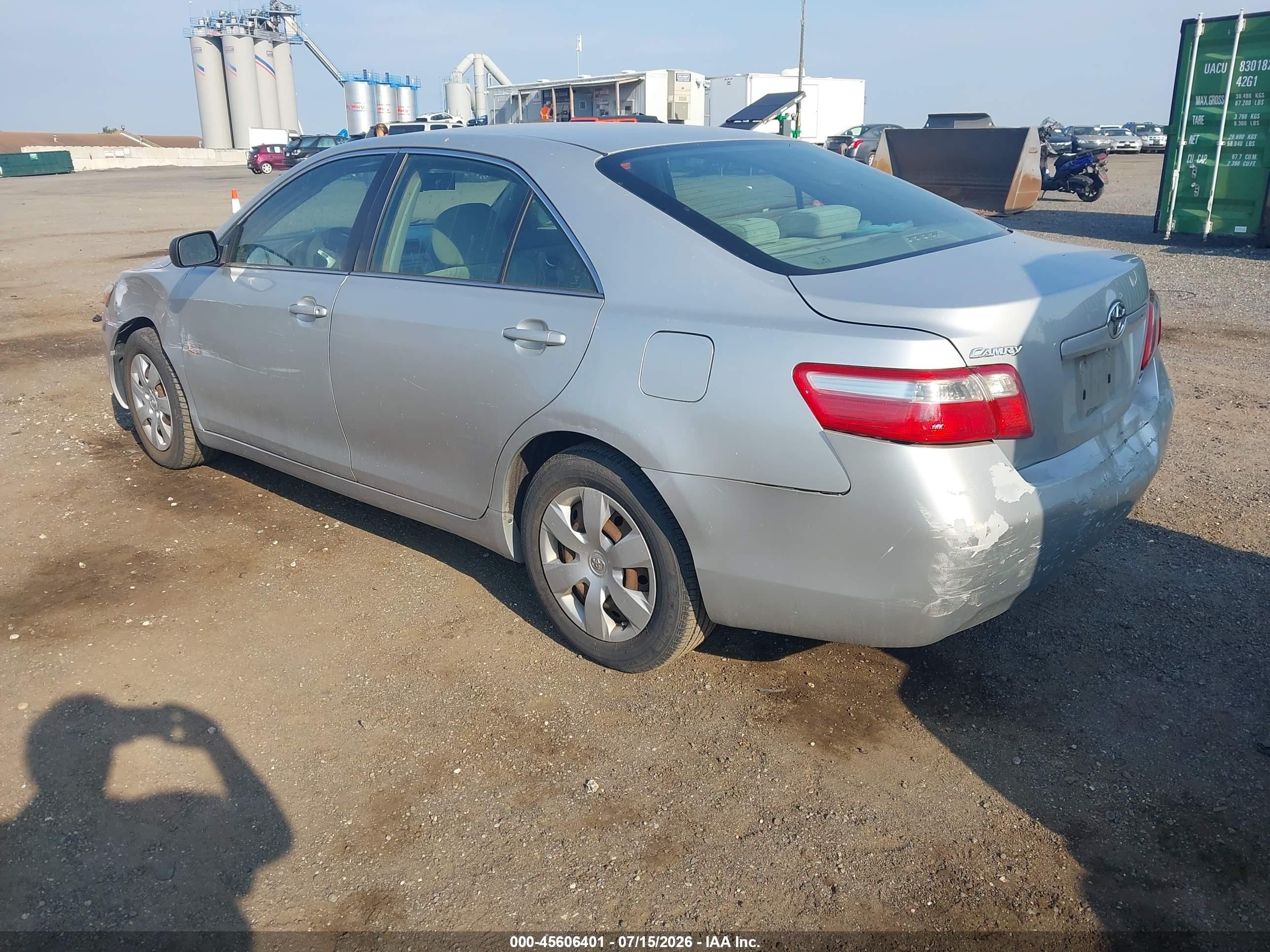 2007 Toyota Camry Ce Gray vin: 4T1BE46K97U614862