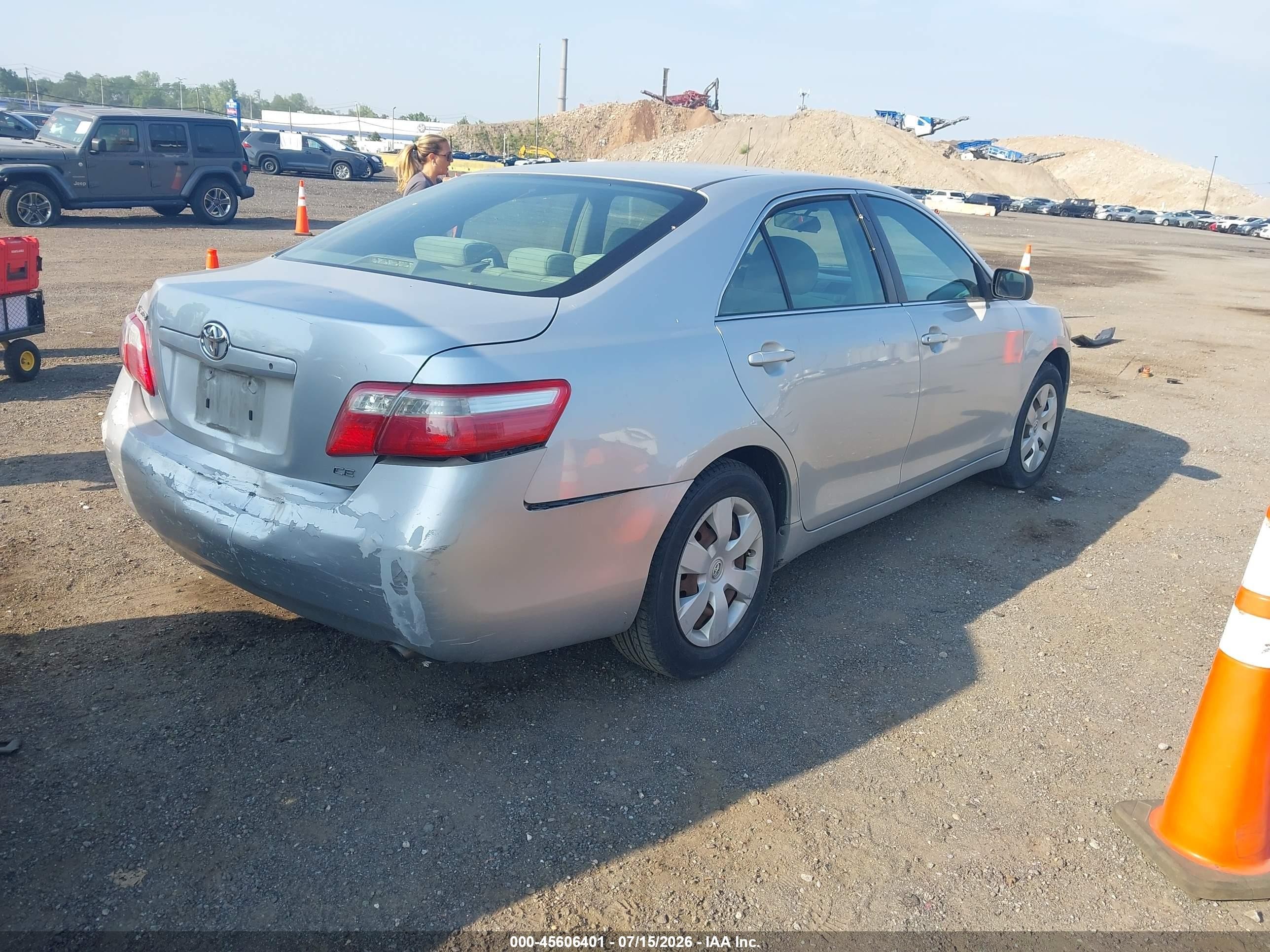 2007 Toyota Camry Ce Gray vin: 4T1BE46K97U614862