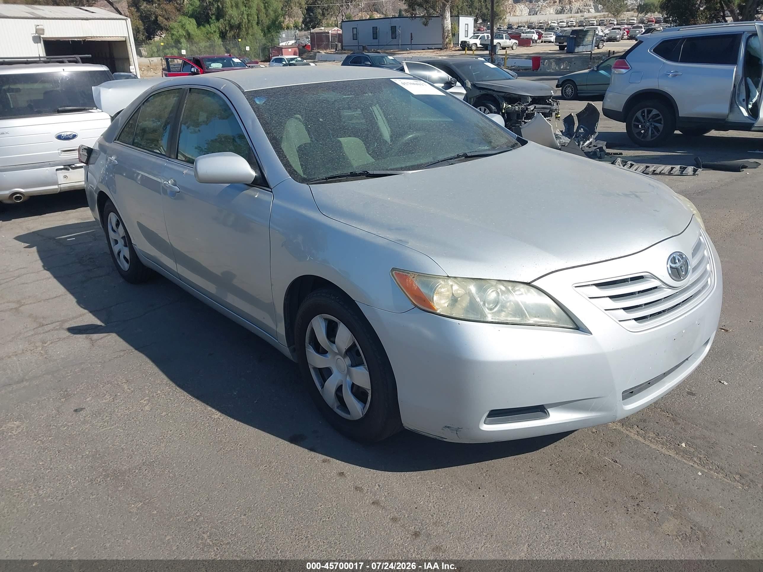 2007 Toyota Camry Le Silver vin: 4T1BE46K97U643343