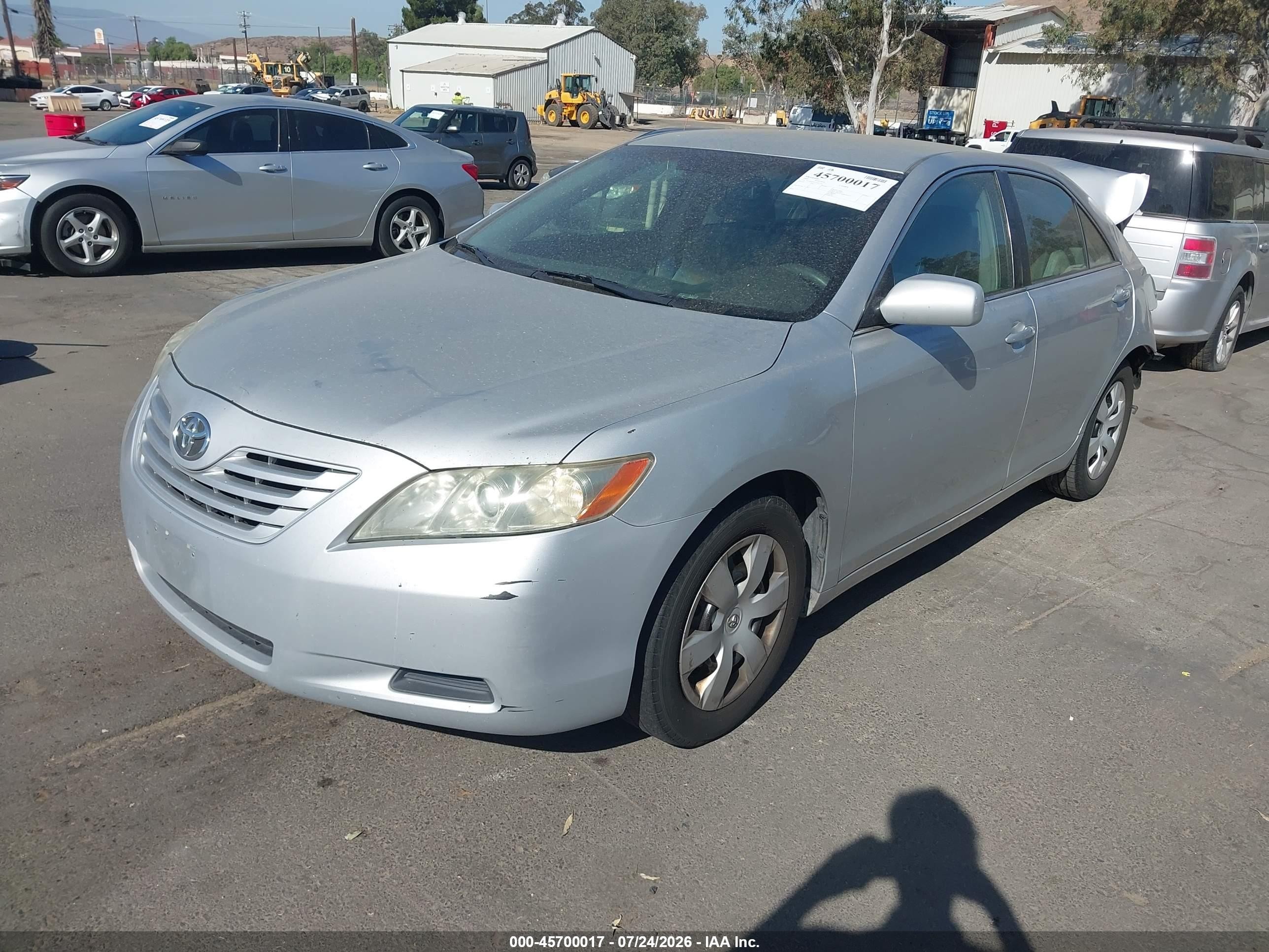 2007 Toyota Camry Le Silver vin: 4T1BE46K97U643343