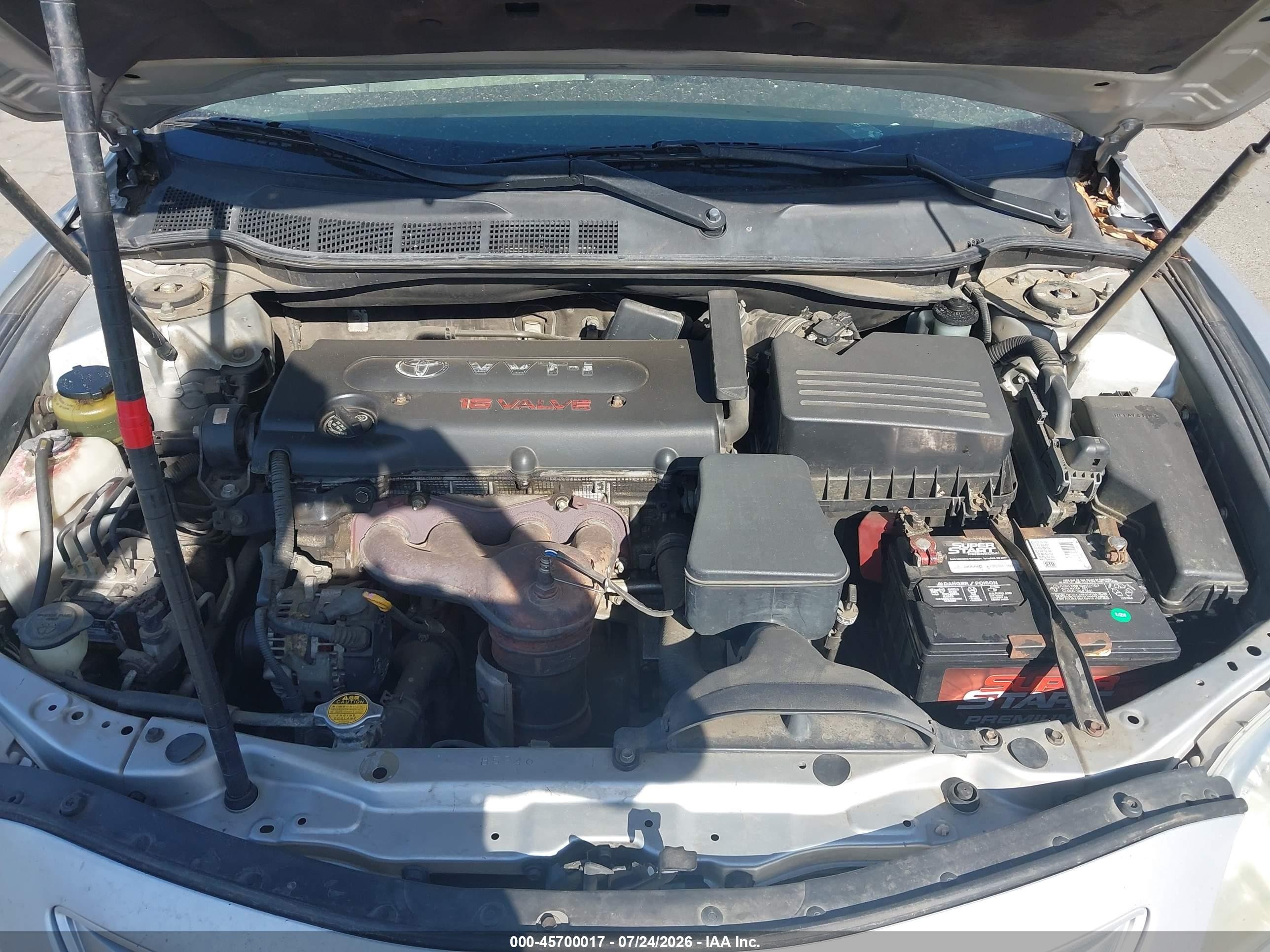 2007 Toyota Camry Le Silver vin: 4T1BE46K97U643343