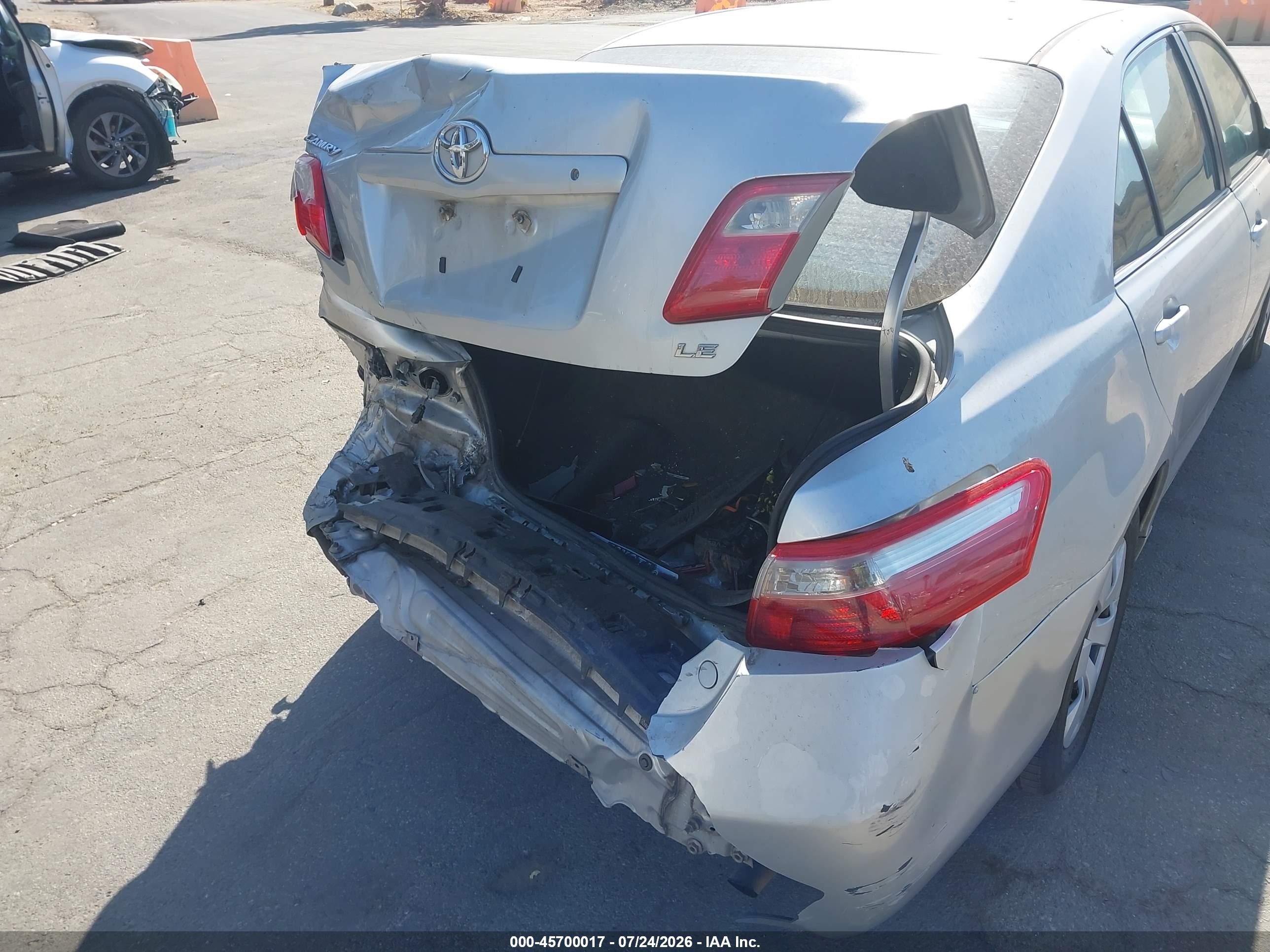 2007 Toyota Camry Le Silver vin: 4T1BE46K97U643343