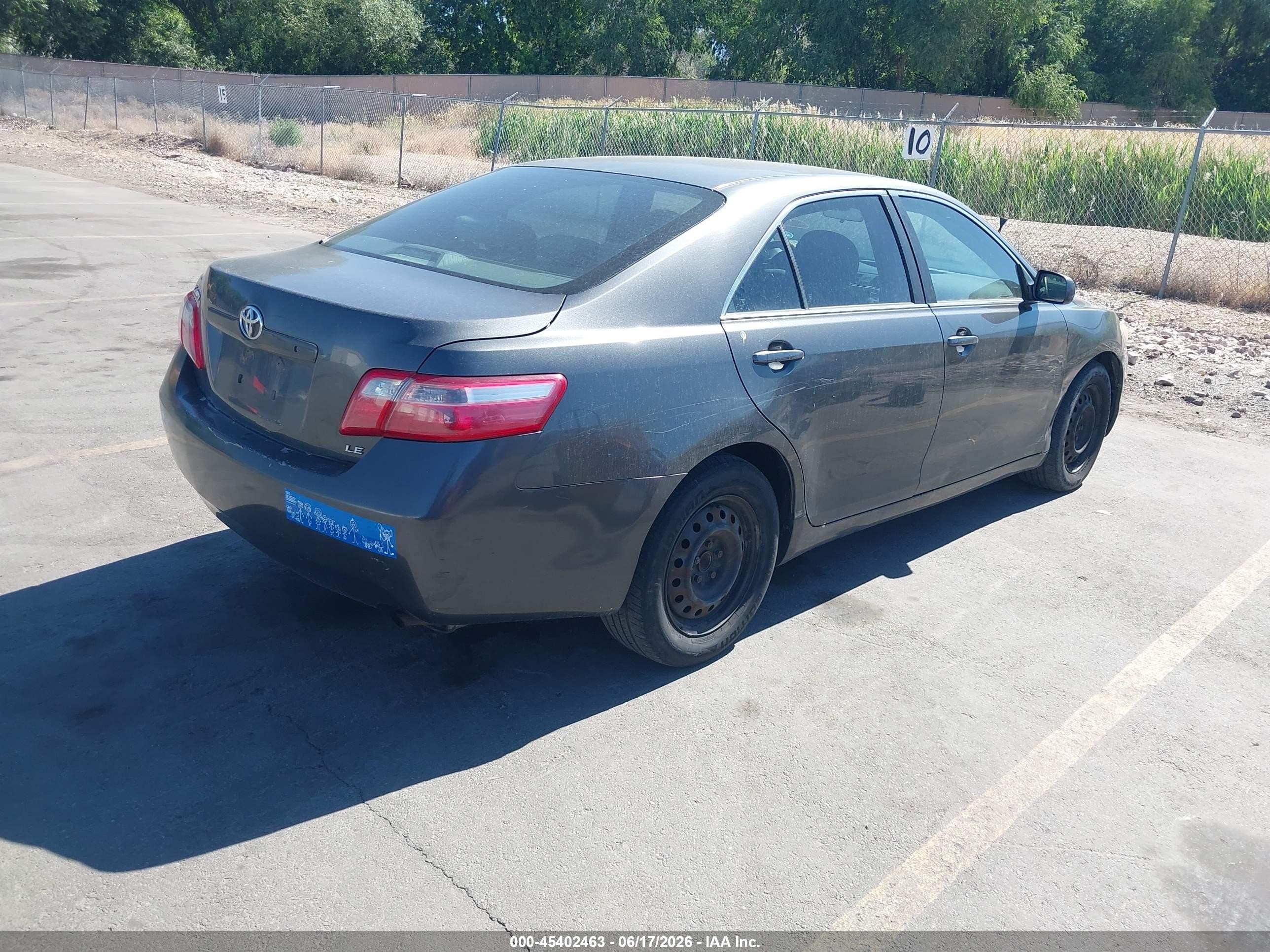 2007 Toyota Camry Le Gray vin: 4T1BE46K97U647344