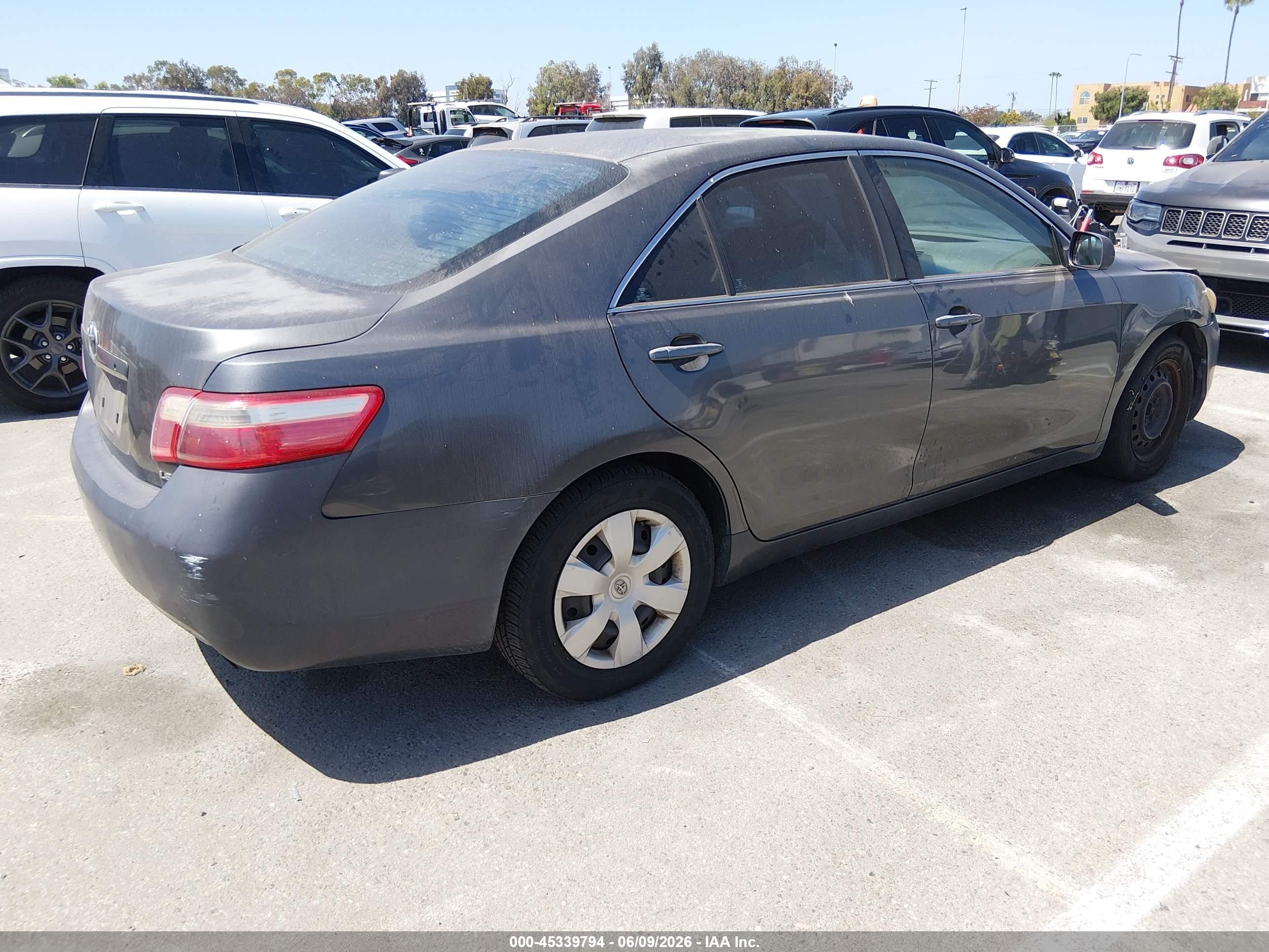 2007 Toyota Camry Le Gray vin: 4T1BE46K97U648963
