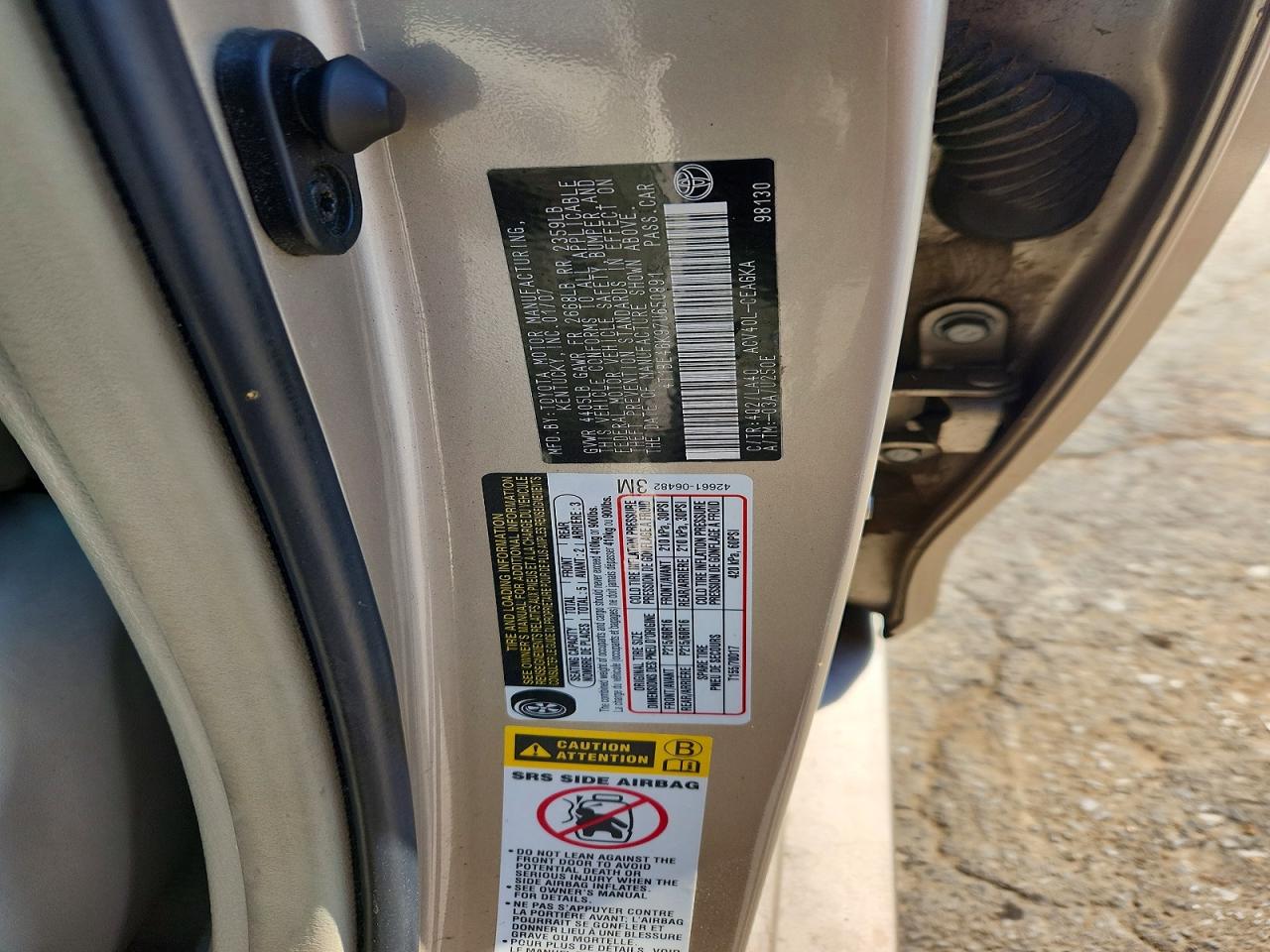 2007 Toyota Camry Xle Tan vin: 4T1BE46K97U650891