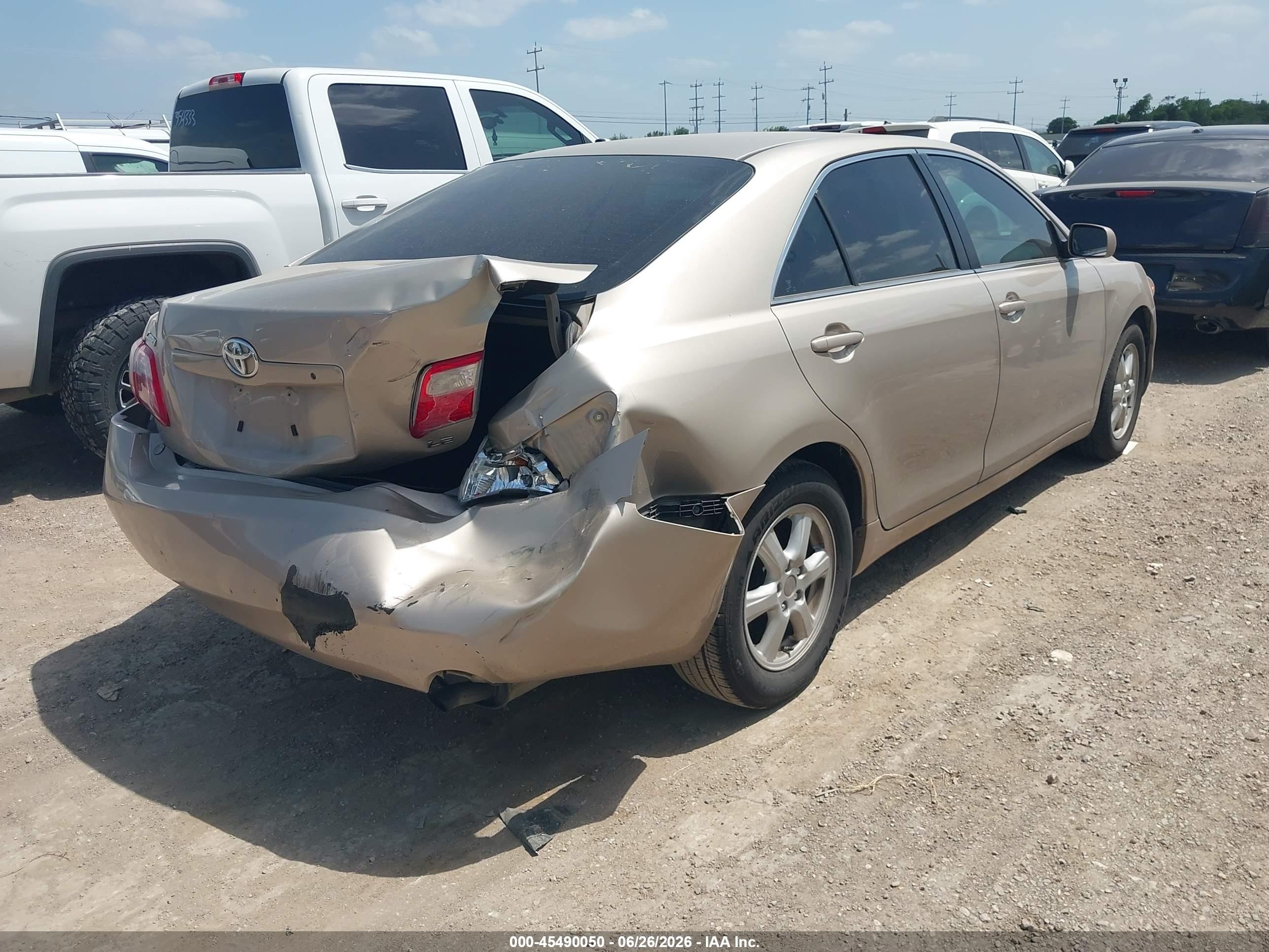 2007 Toyota Camry Le Золотой vin: 4T1BE46K97U652673