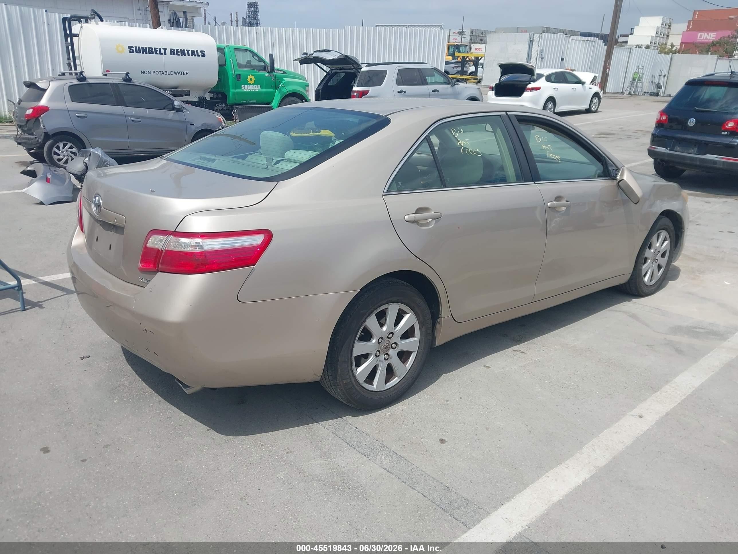 2007 Toyota Camry Xle Beige vin: 4T1BE46K97U667786