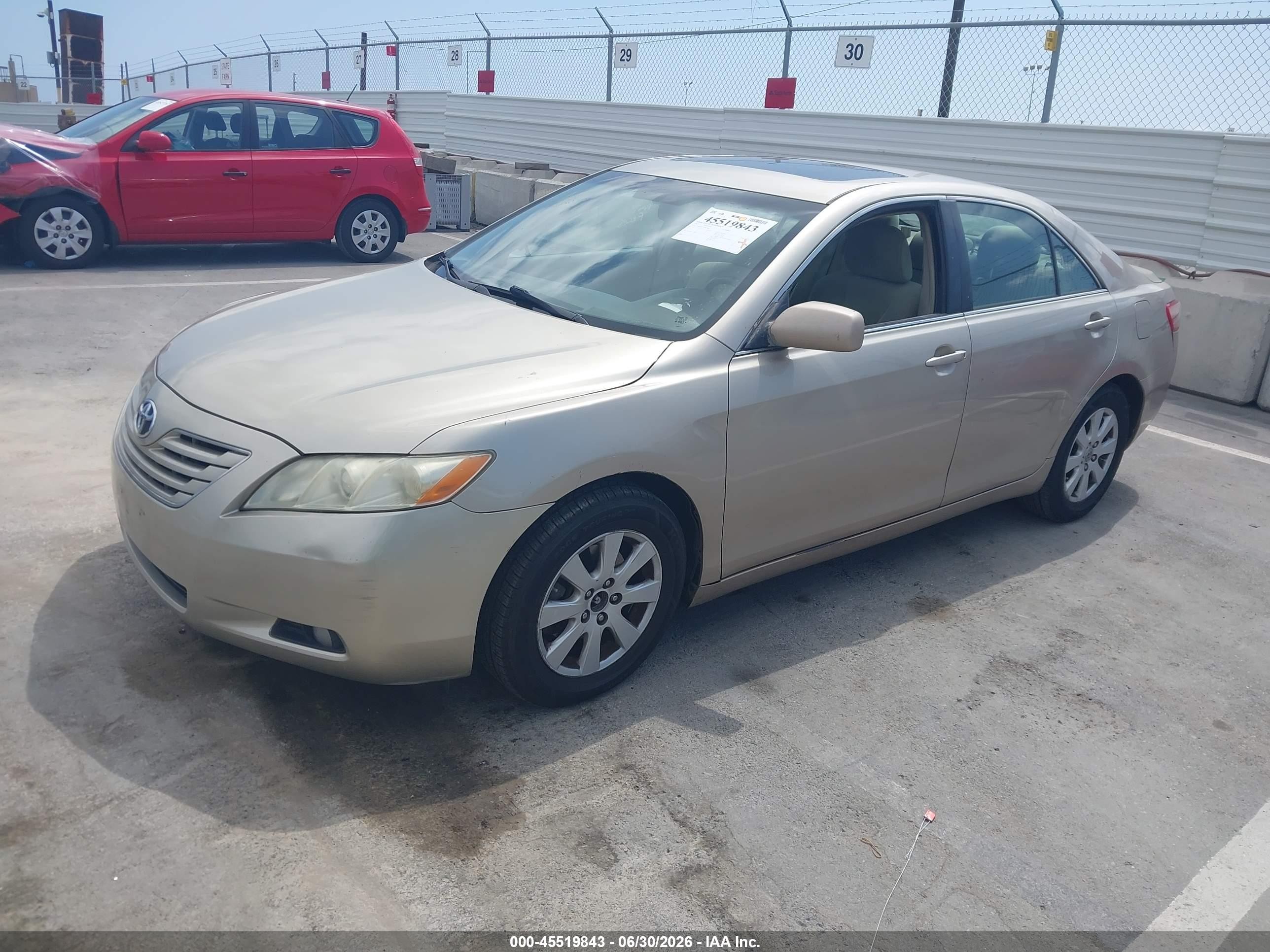 2007 Toyota Camry Xle Beige vin: 4T1BE46K97U667786