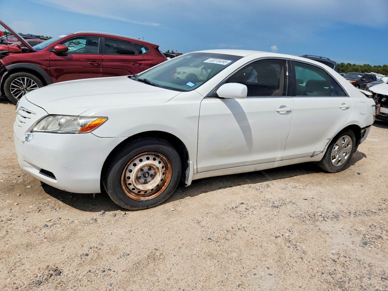 2007 Toyota Camry Le White vin: 4T1BE46K97U669912