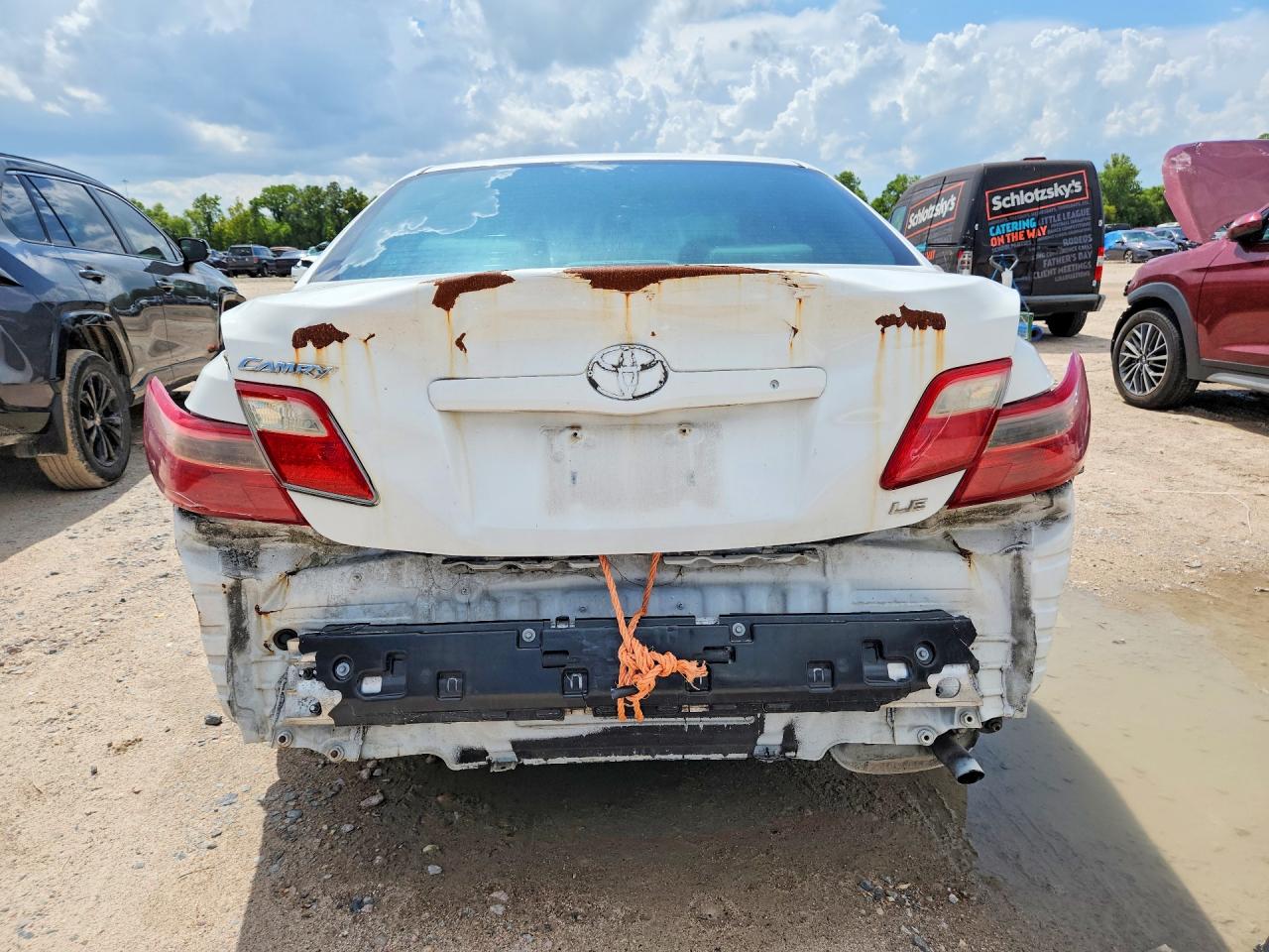 2007 Toyota Camry Le White vin: 4T1BE46K97U669912