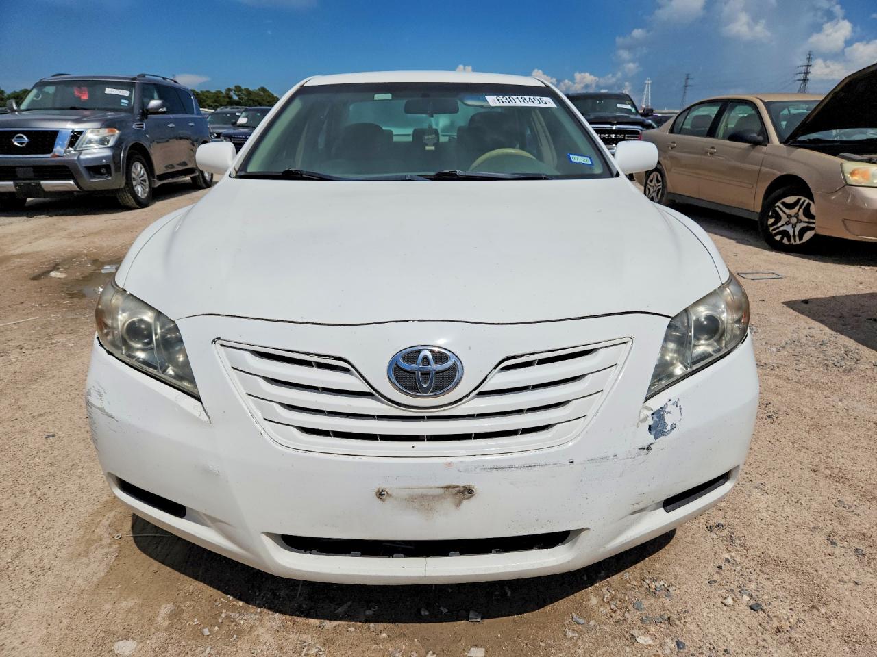 2007 Toyota Camry Le White vin: 4T1BE46K97U669912